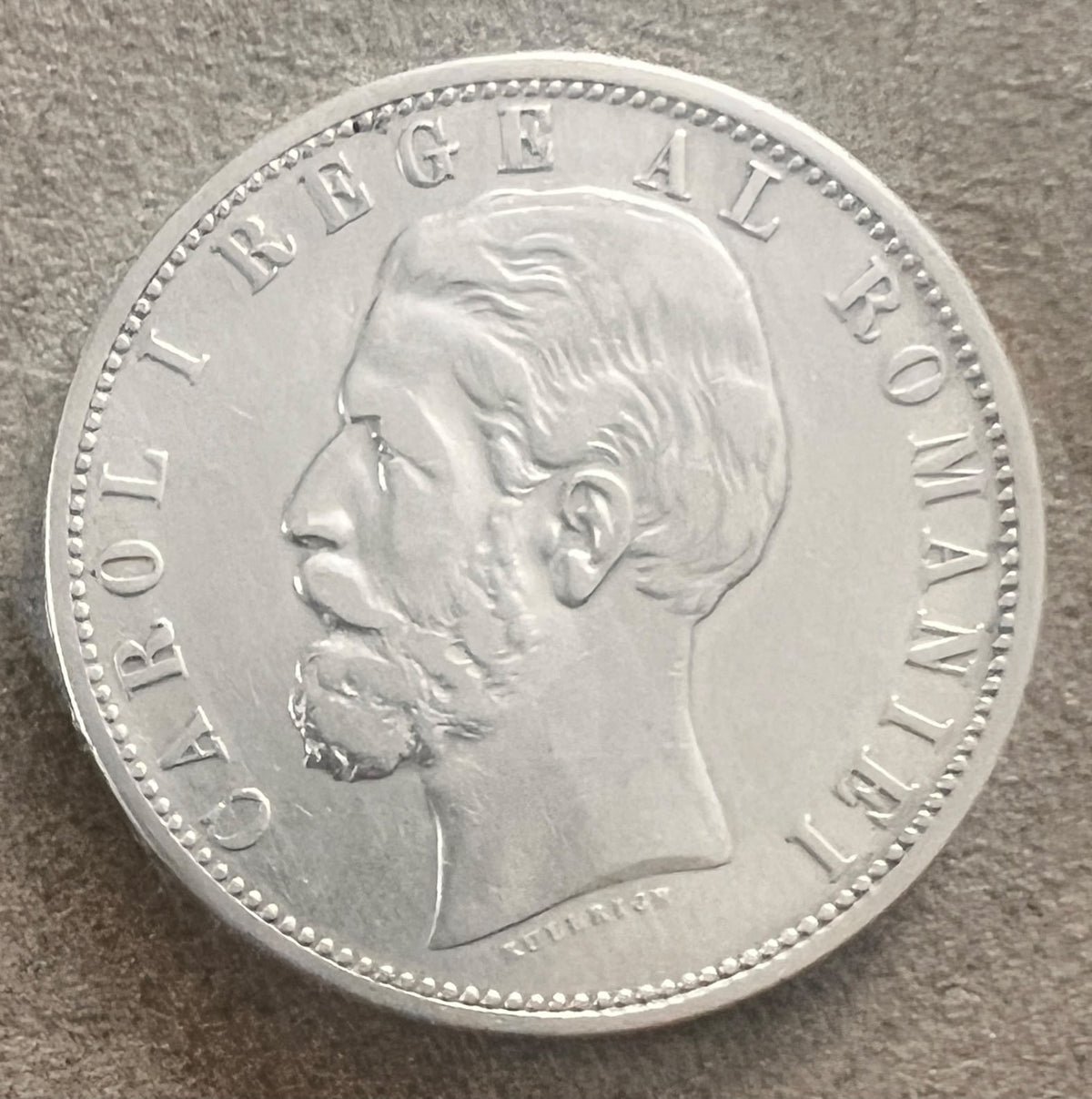 MONEDĂ 5 LEI CAROL I, 1881, ARGINT - Artiss