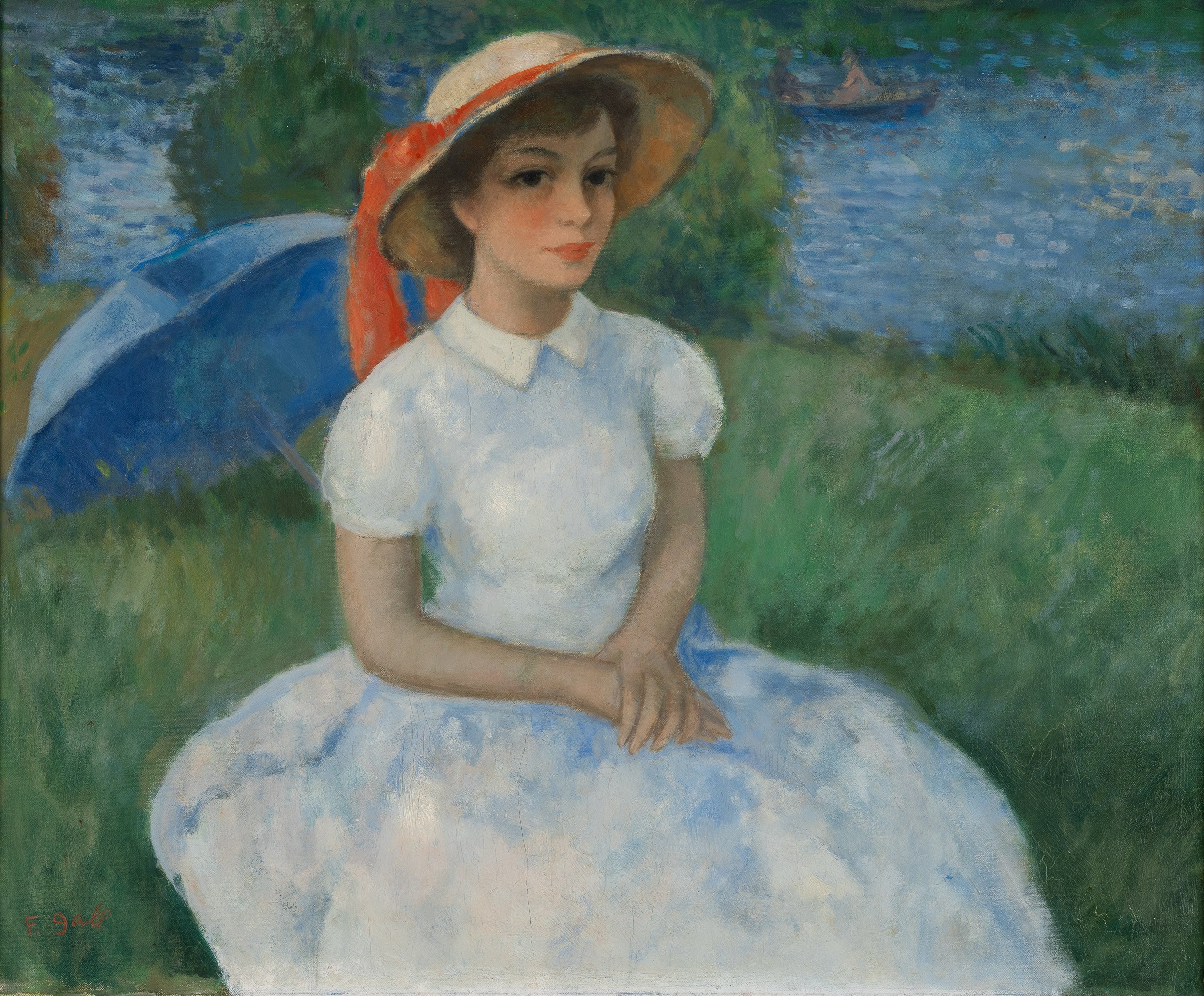François Gall - Ombrelle bleue