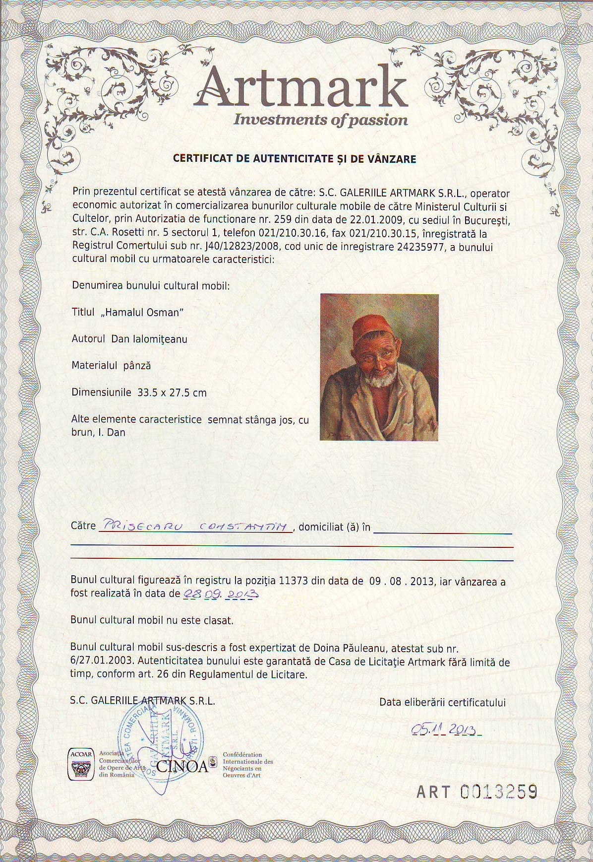 Dan Ialomițeanu - Hamalul Osman