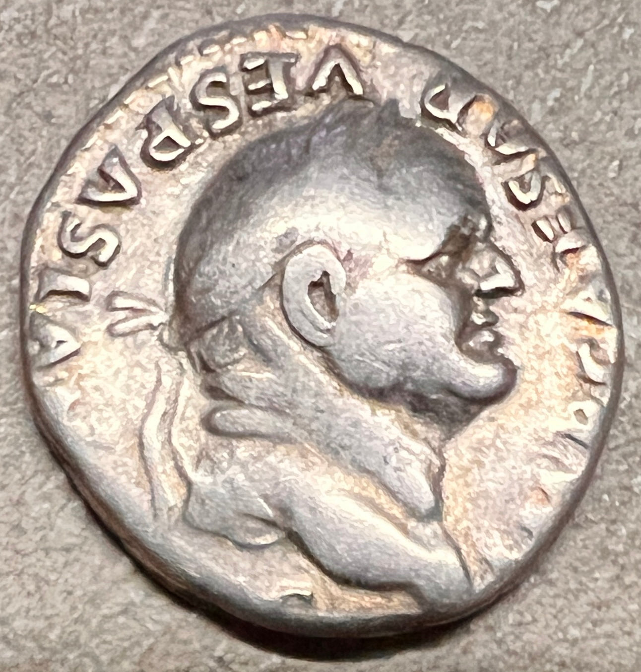 Monedă Denarius, Vespasian, tip Caduceus inaripat, 69-79 e.n., argint (clasata Fond)