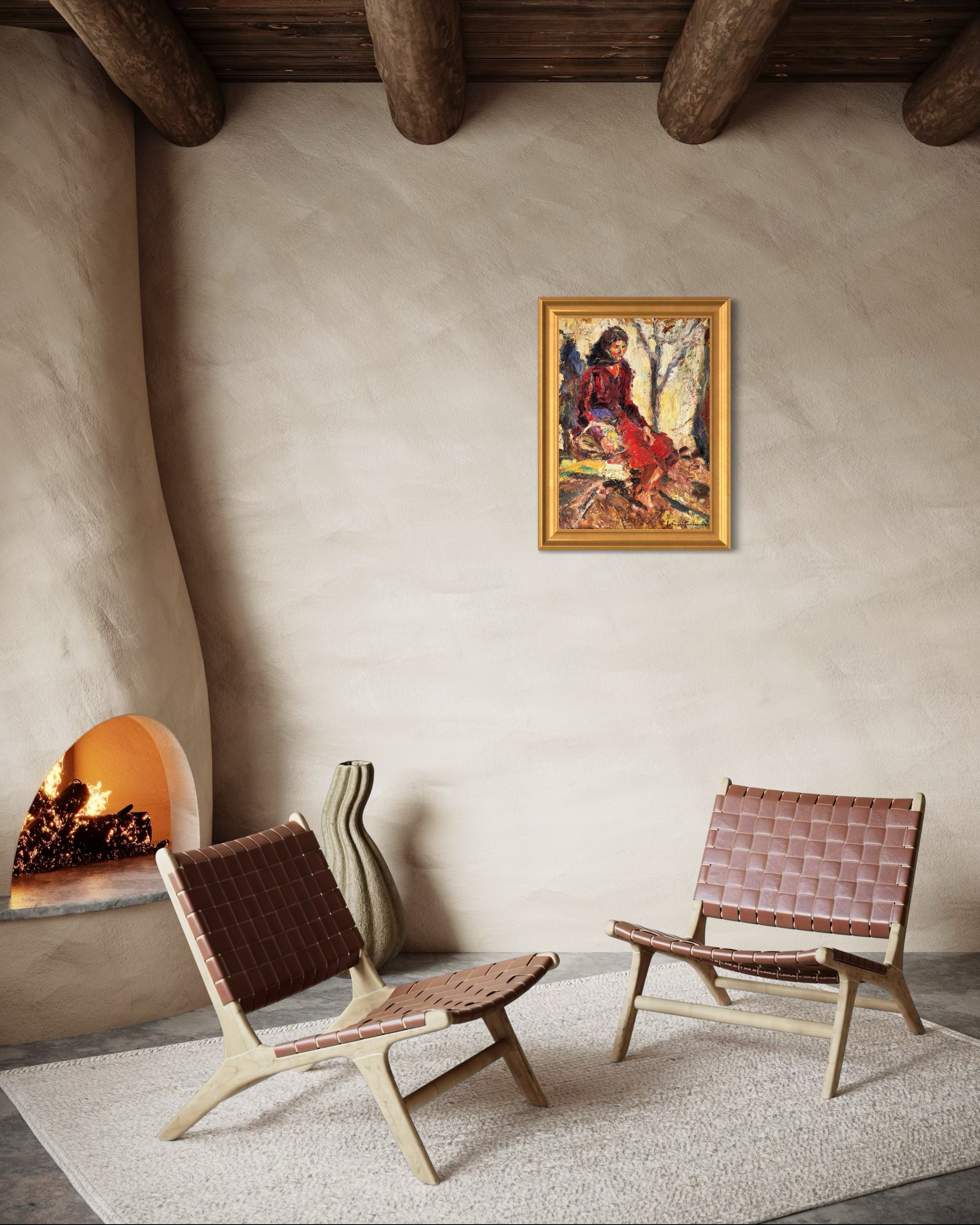 Rudolf Schweitzer-Cumpăna - Țărăncuță odihnindu-se