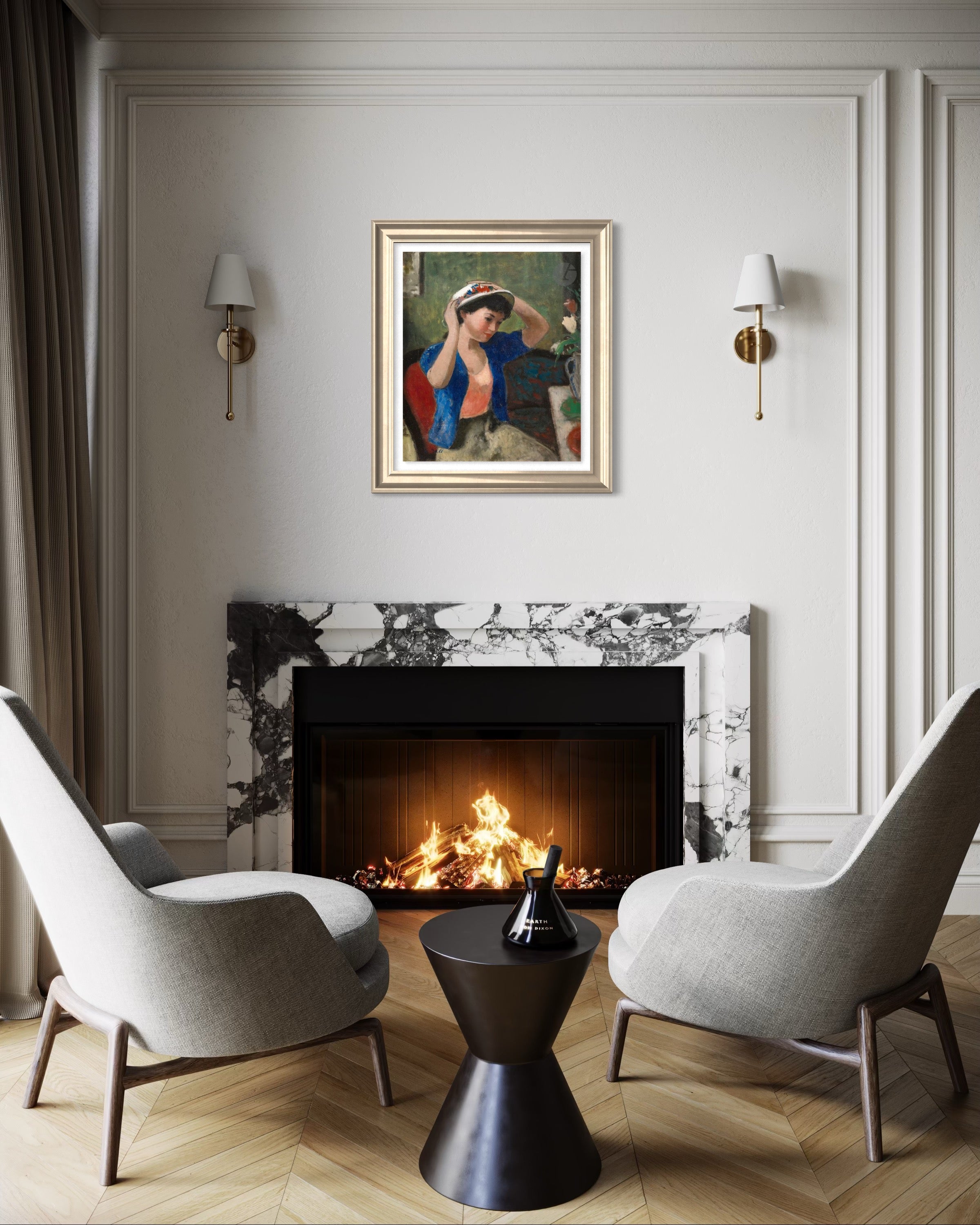 François Gall - Portrait d'Eugénie au chapeau