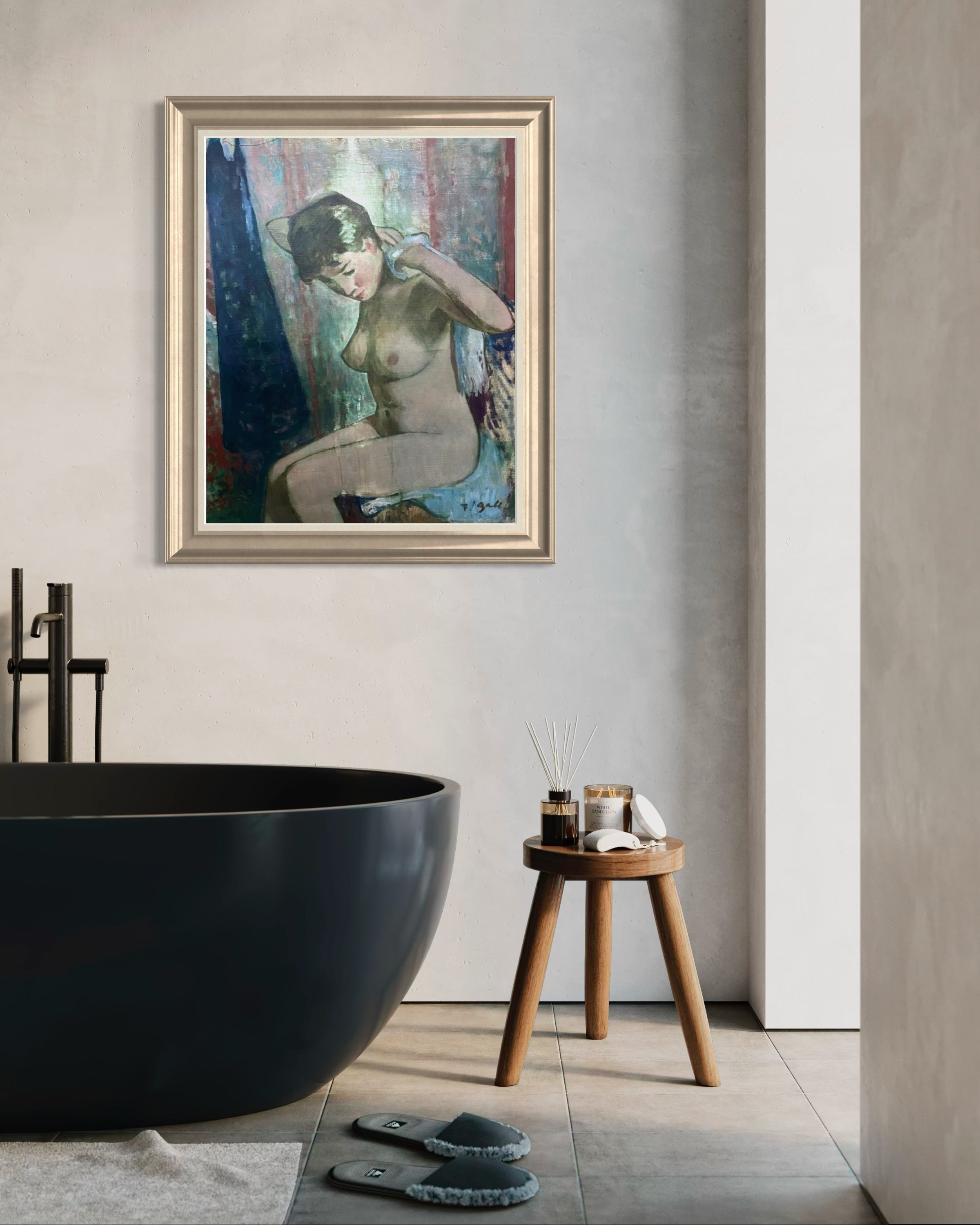 François Gall - Modèle nu assis