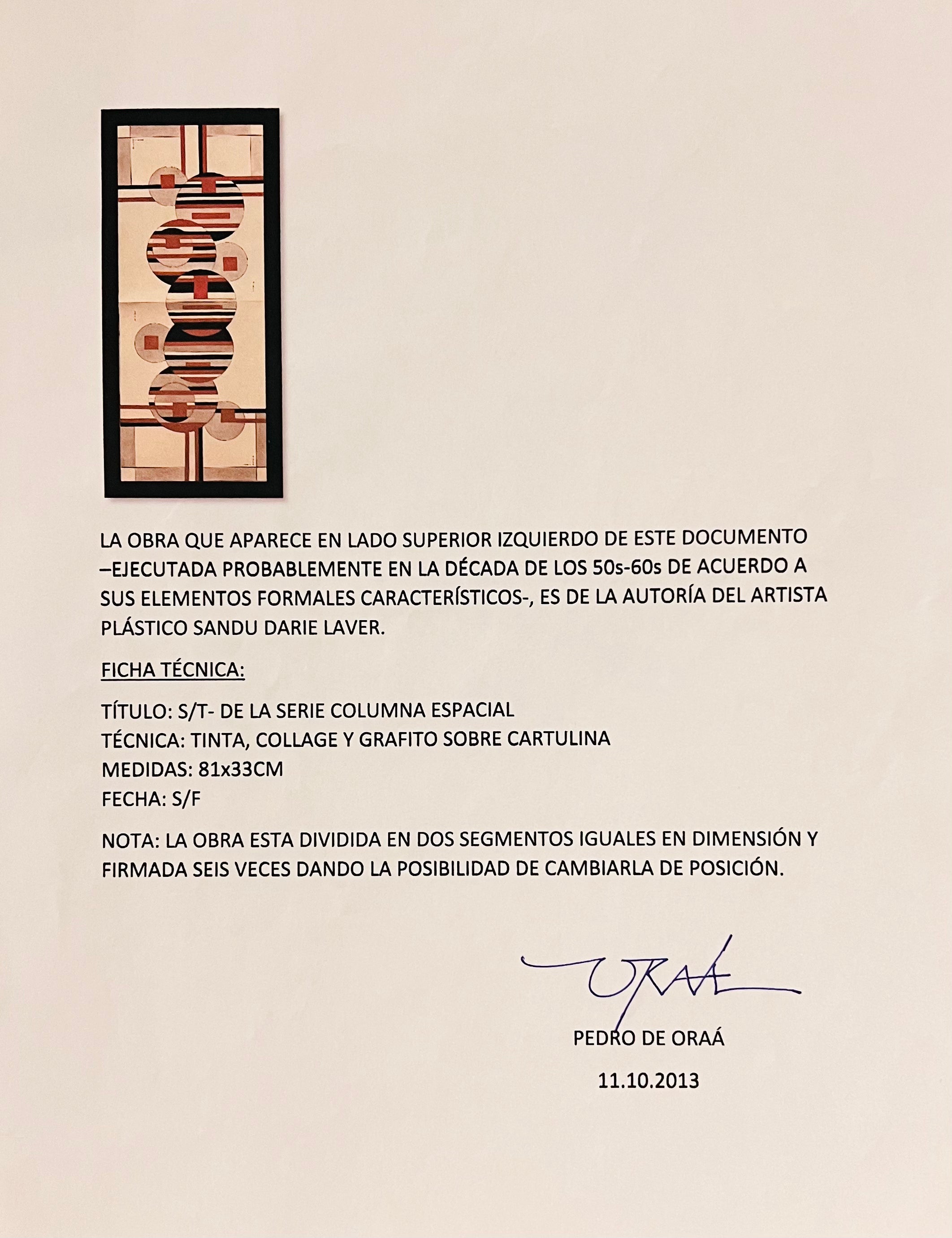 Sandu Darie - Columna espacial - Artiss