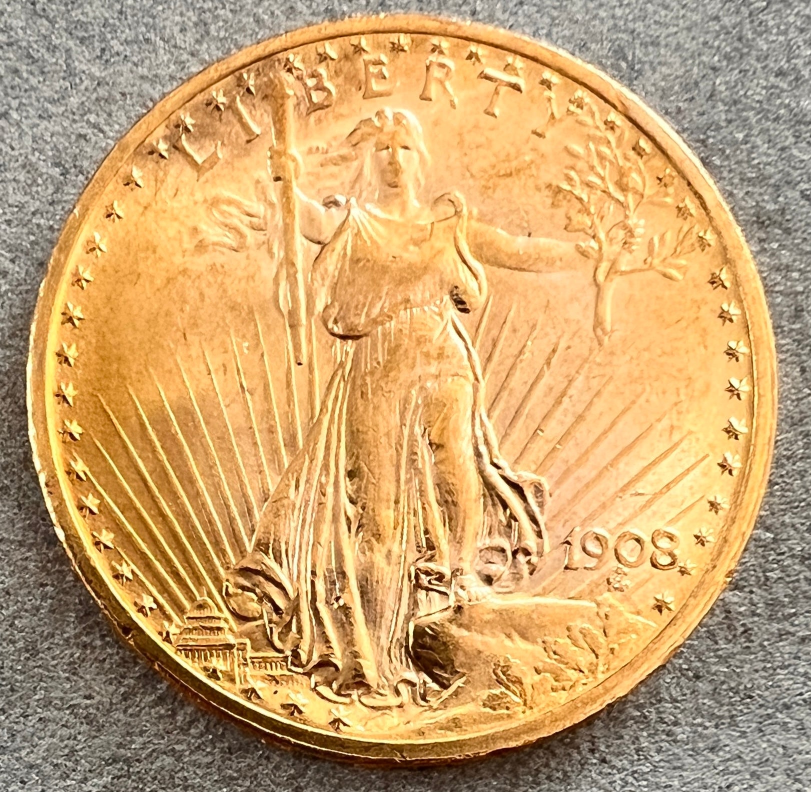 MONEDĂ 20 DOLARI 1908, STATELE UNITE, AUR