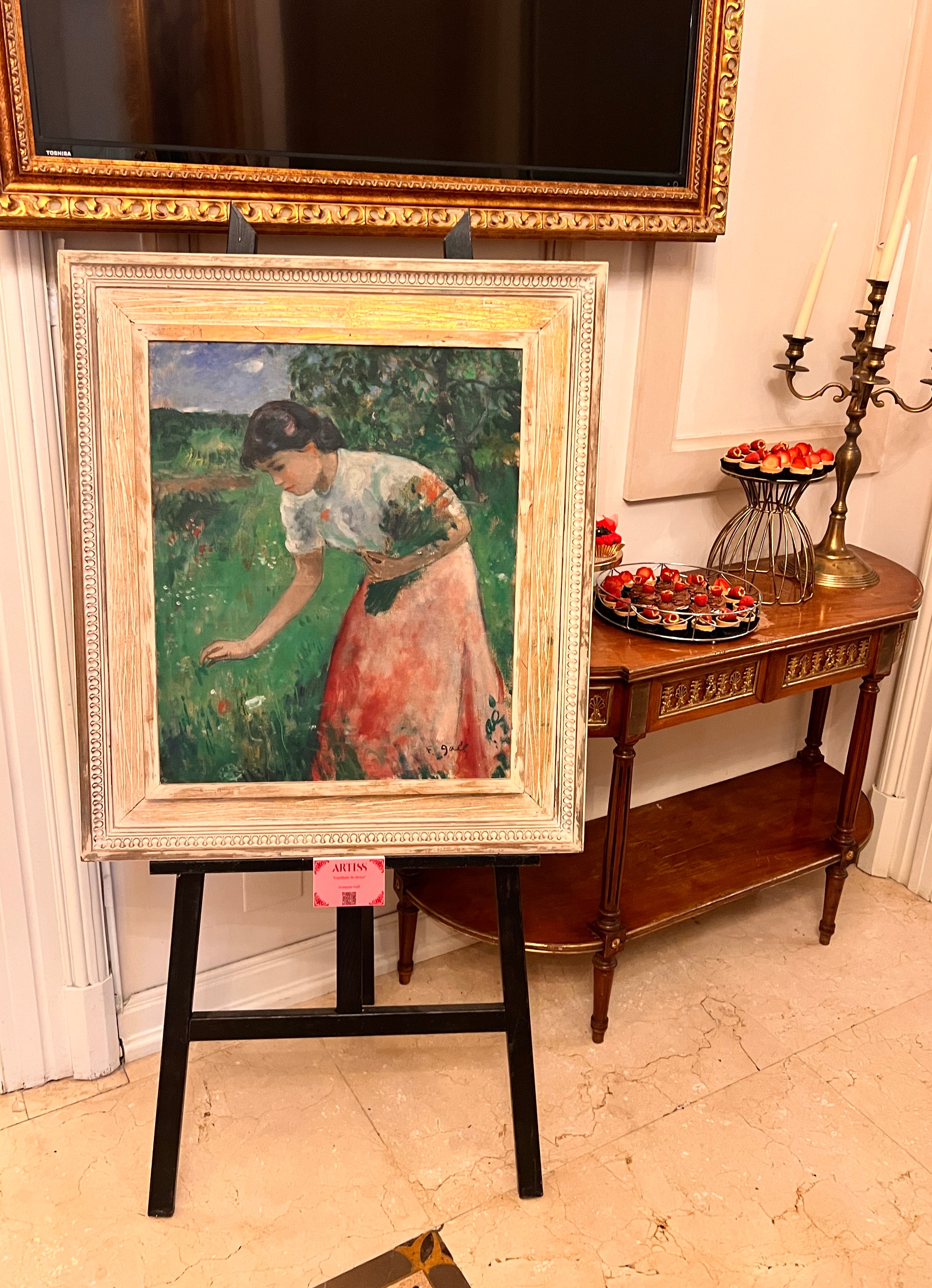 François Gall - Cueillette de fleurs - Artiss