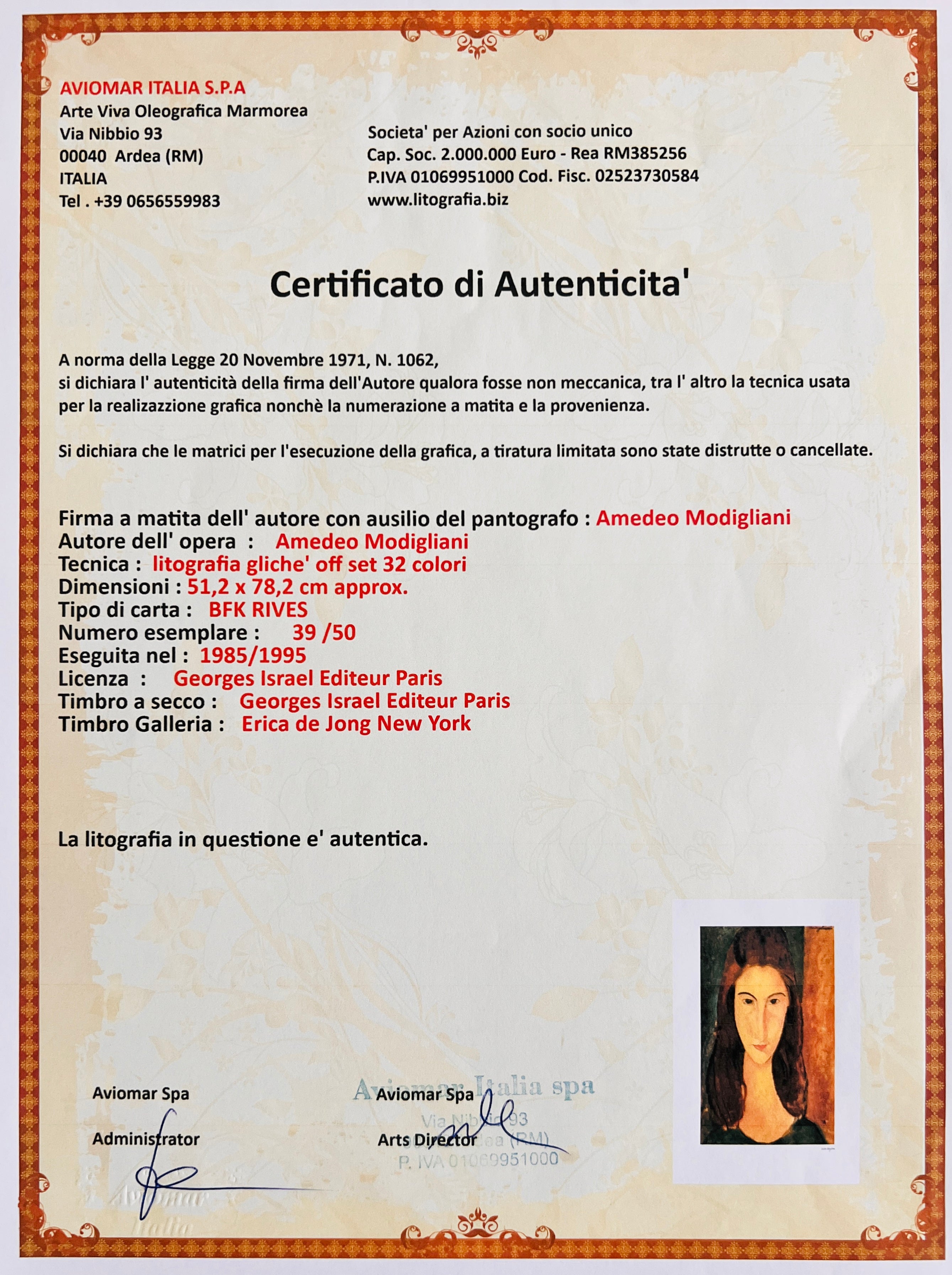 Amedeo Modigliani - Jeanne