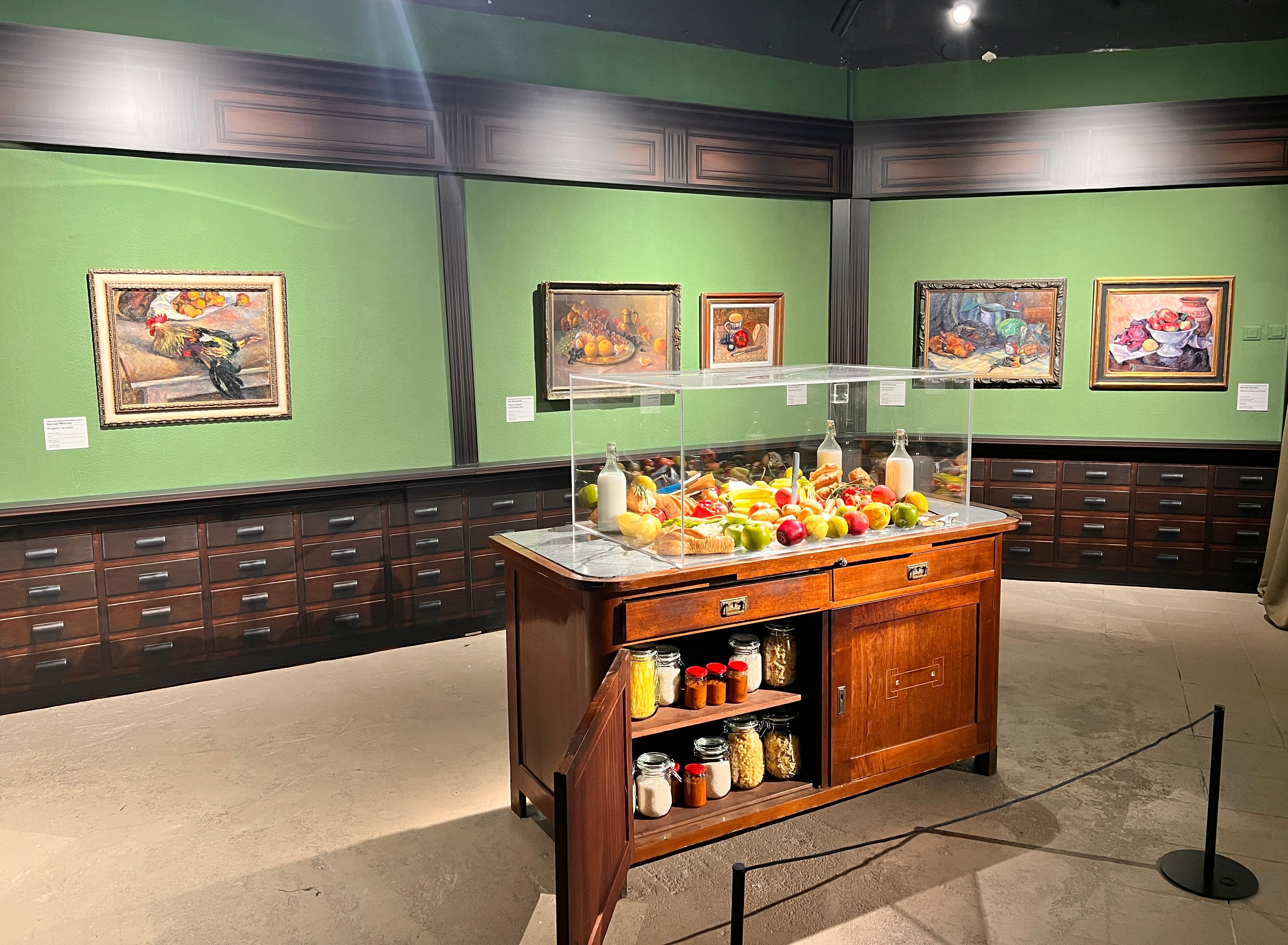 Samuel Mützner - Natură statică cu cocoș și pere - Artiss