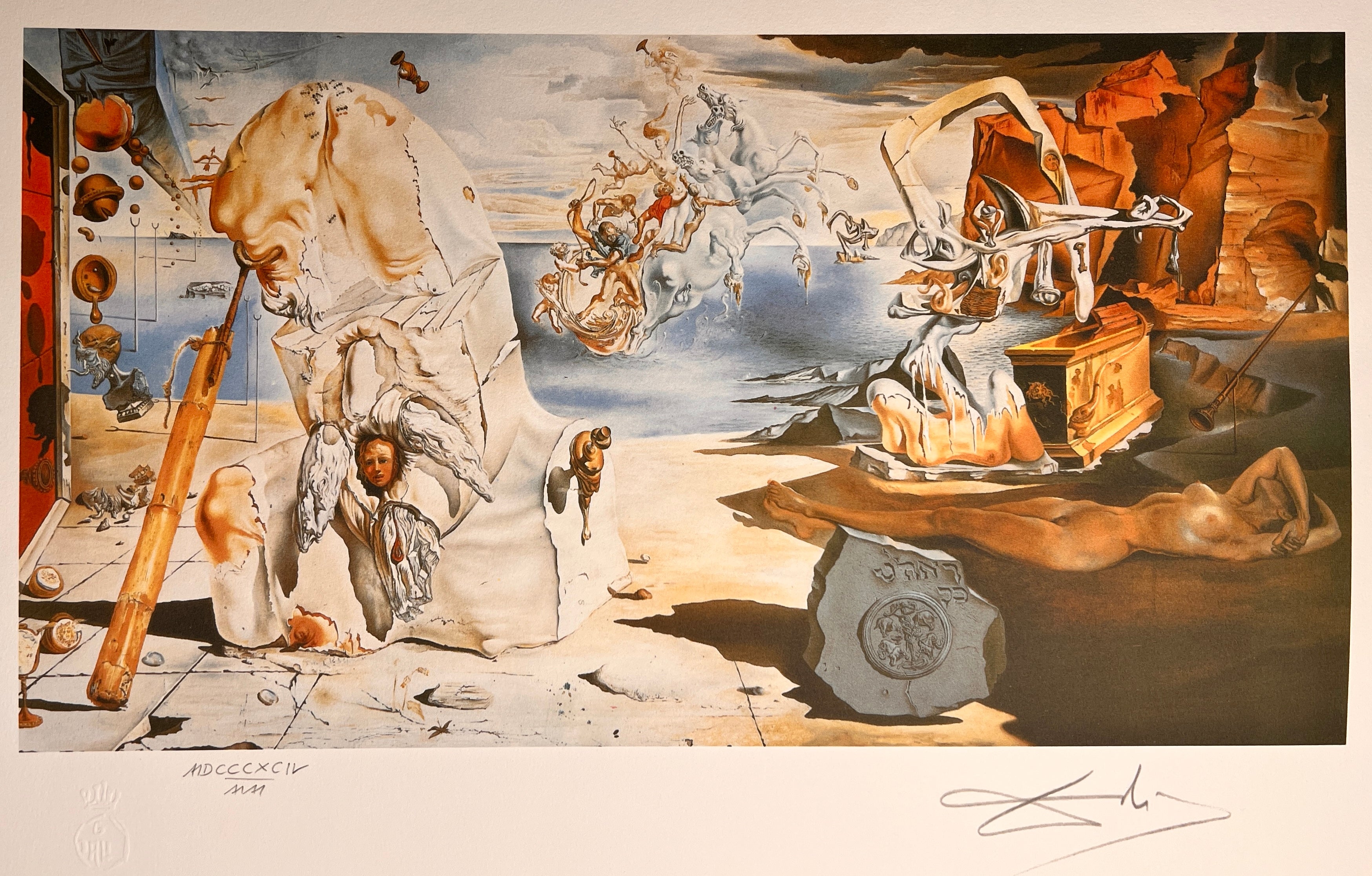 Salvador Dali - The apotheosis of Homer, Diurnal Dream of Gala