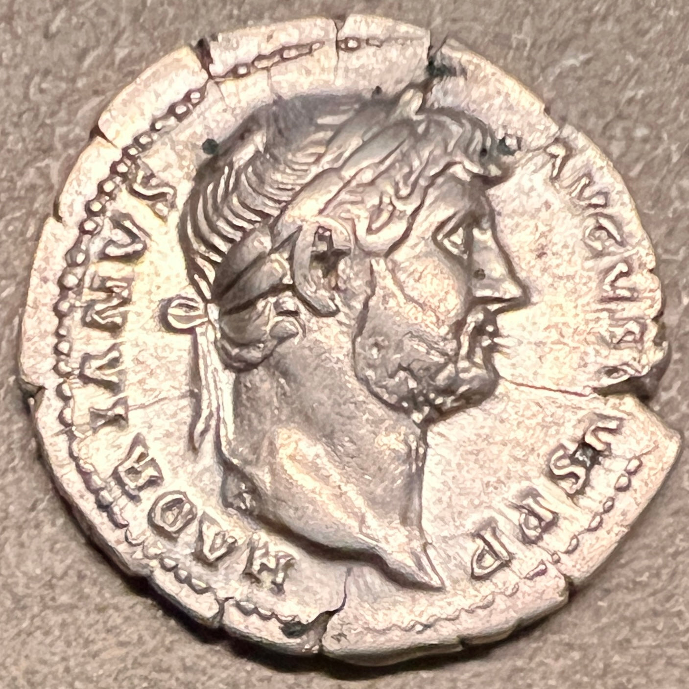 Monedă Denarius, Hadrian, tip Concordia, 124-125 e.n., argint (clasată Fond)