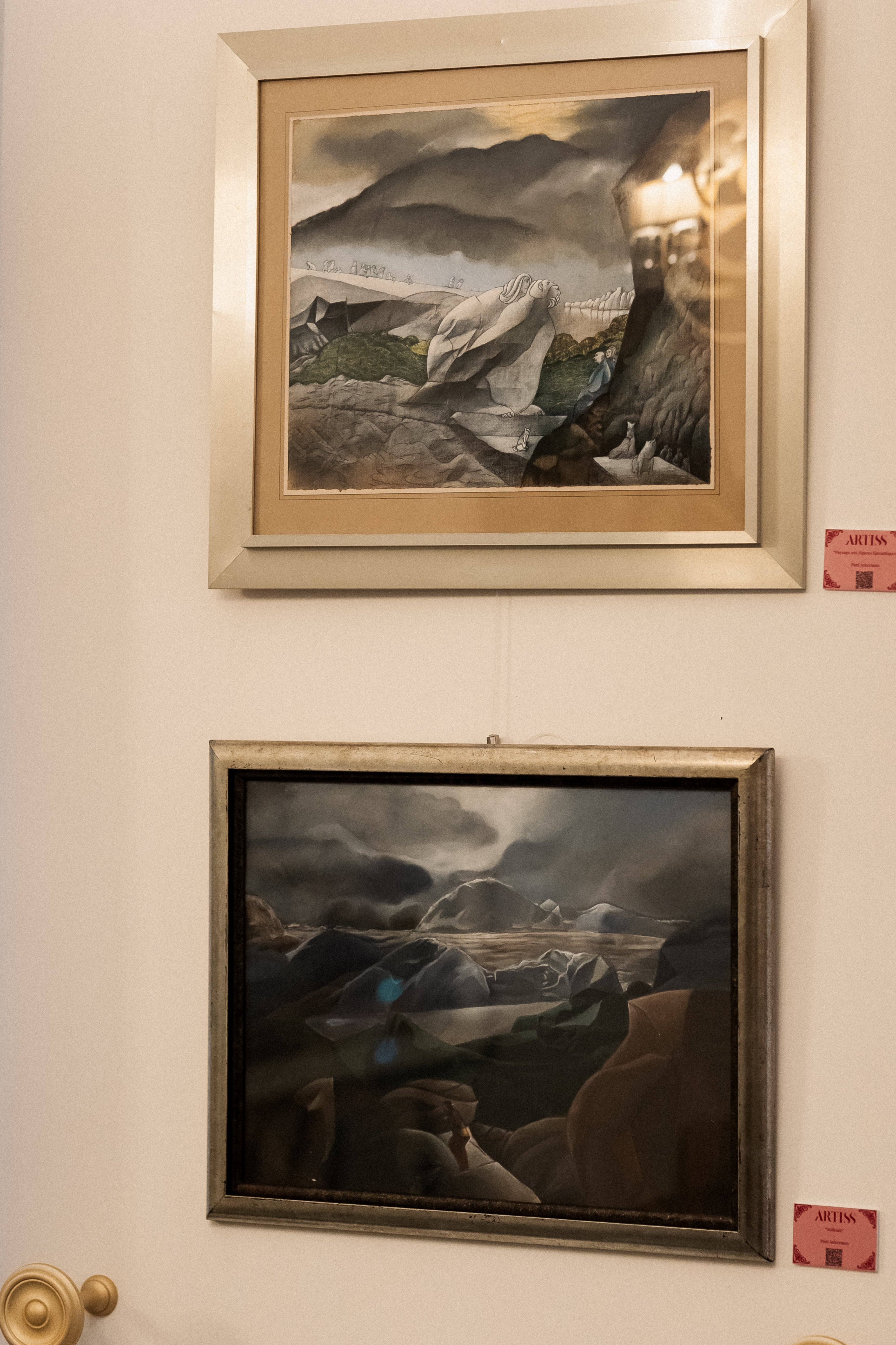 Paul Ackerman - Paysage aux figures fantastiques - Artiss