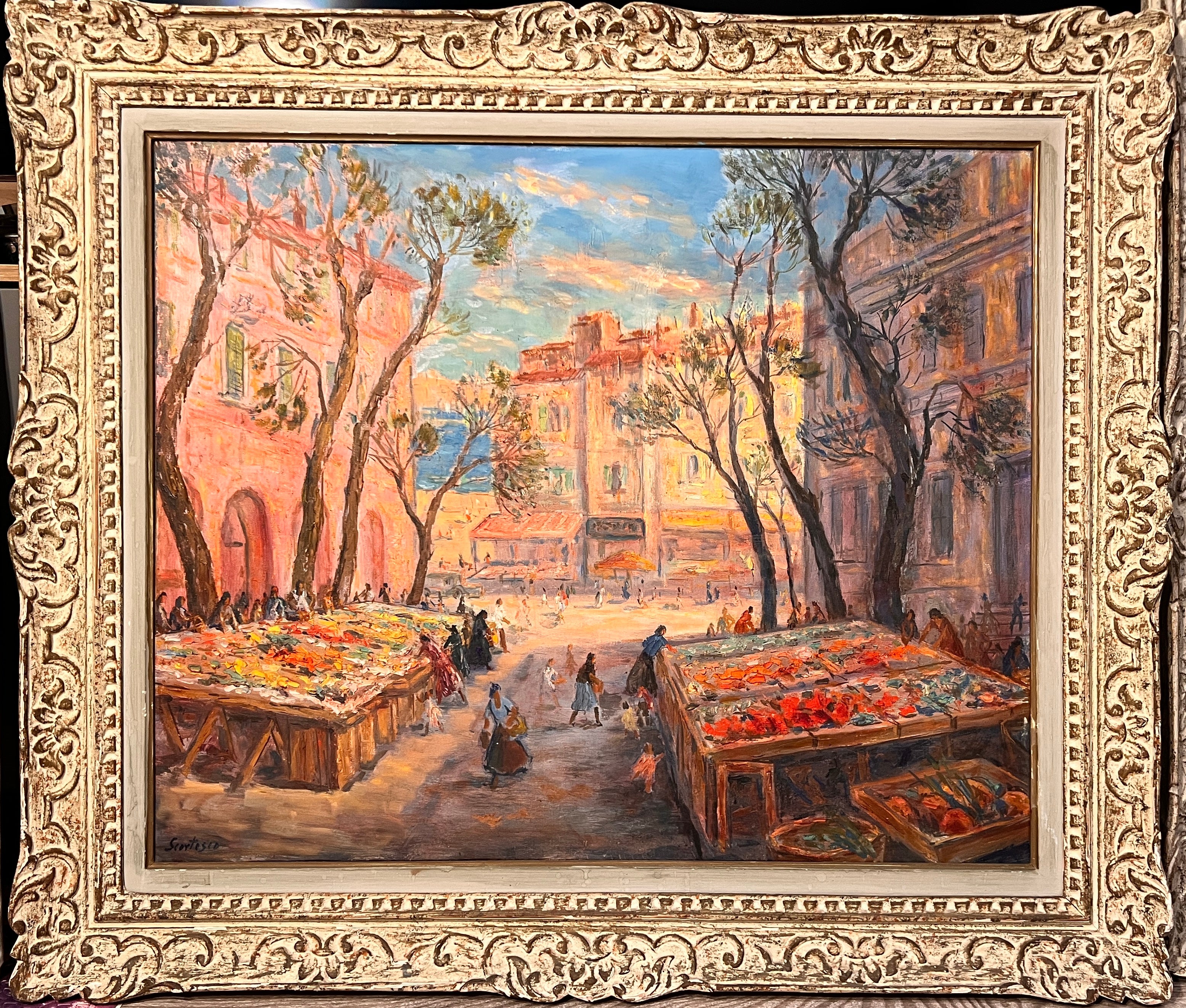 Paul Scorţescu - Marché sur la Côte d'Azur - Artiss