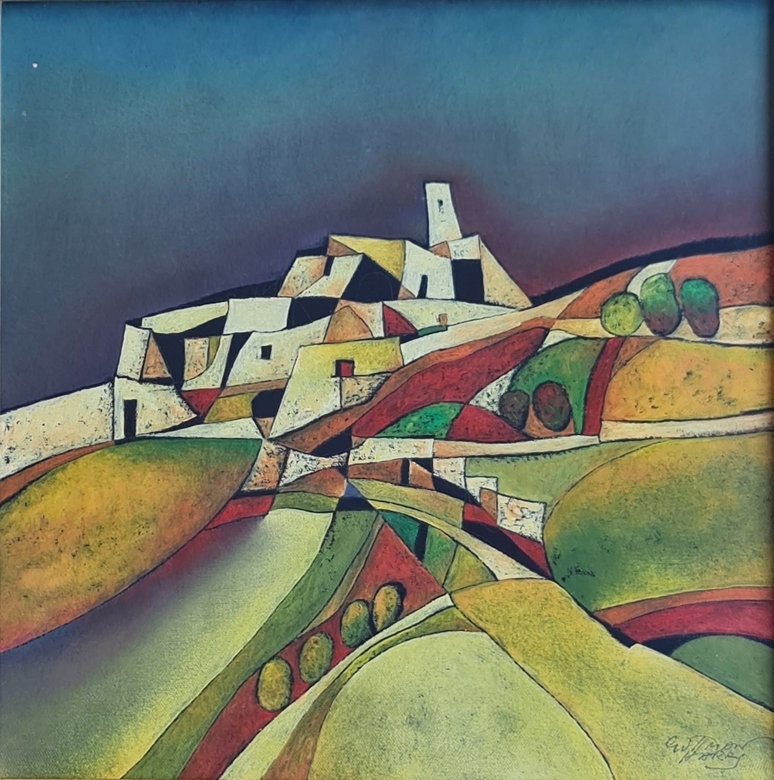 Harry Guttman - Peisaj cubist