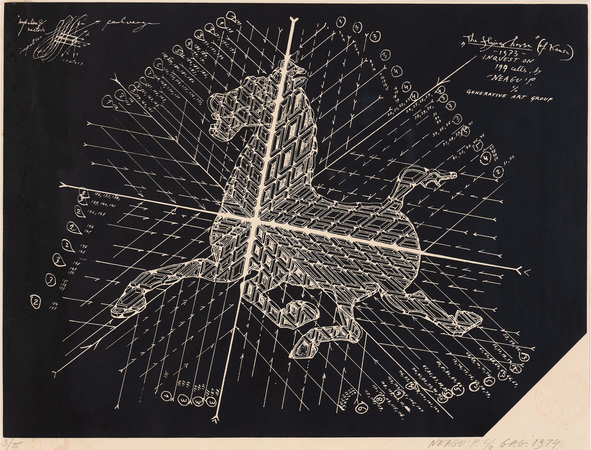 Paul Neagu - The flying horse of Kensu - Artiss