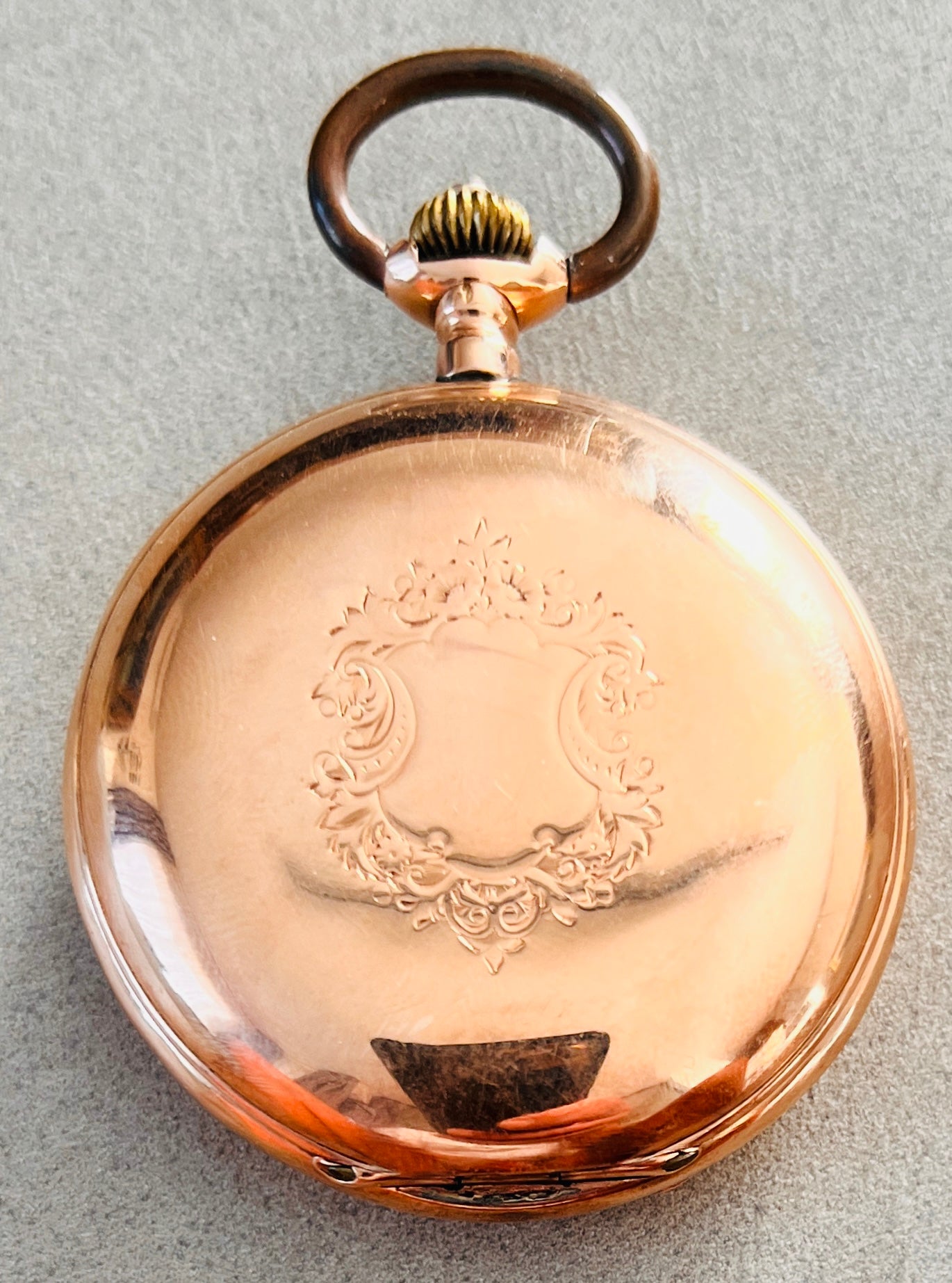 Ceas de buzunar aur 14K, 55 mm, 22 rubine, Spiral Breguet – tip hunter, N° 35020, 1890-1915 - Artiss