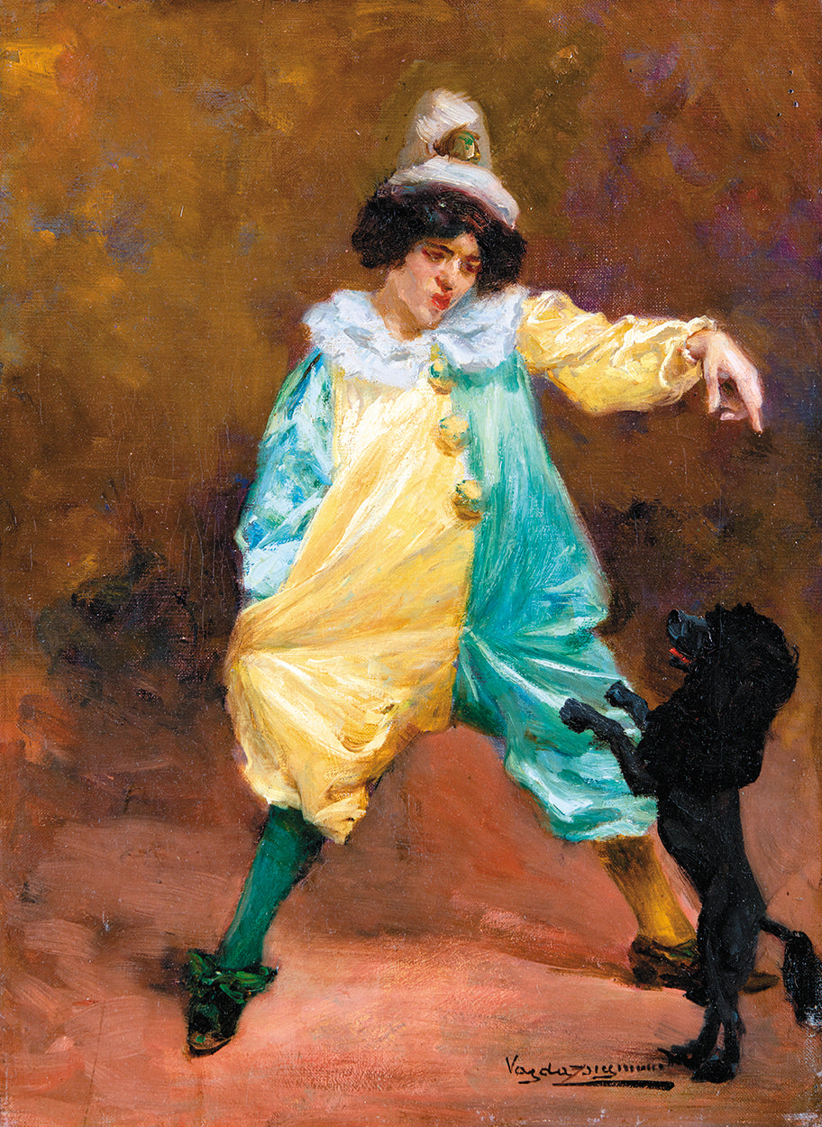 Vajda Zsigmond - Circus Act with a Dog (Retrieving)