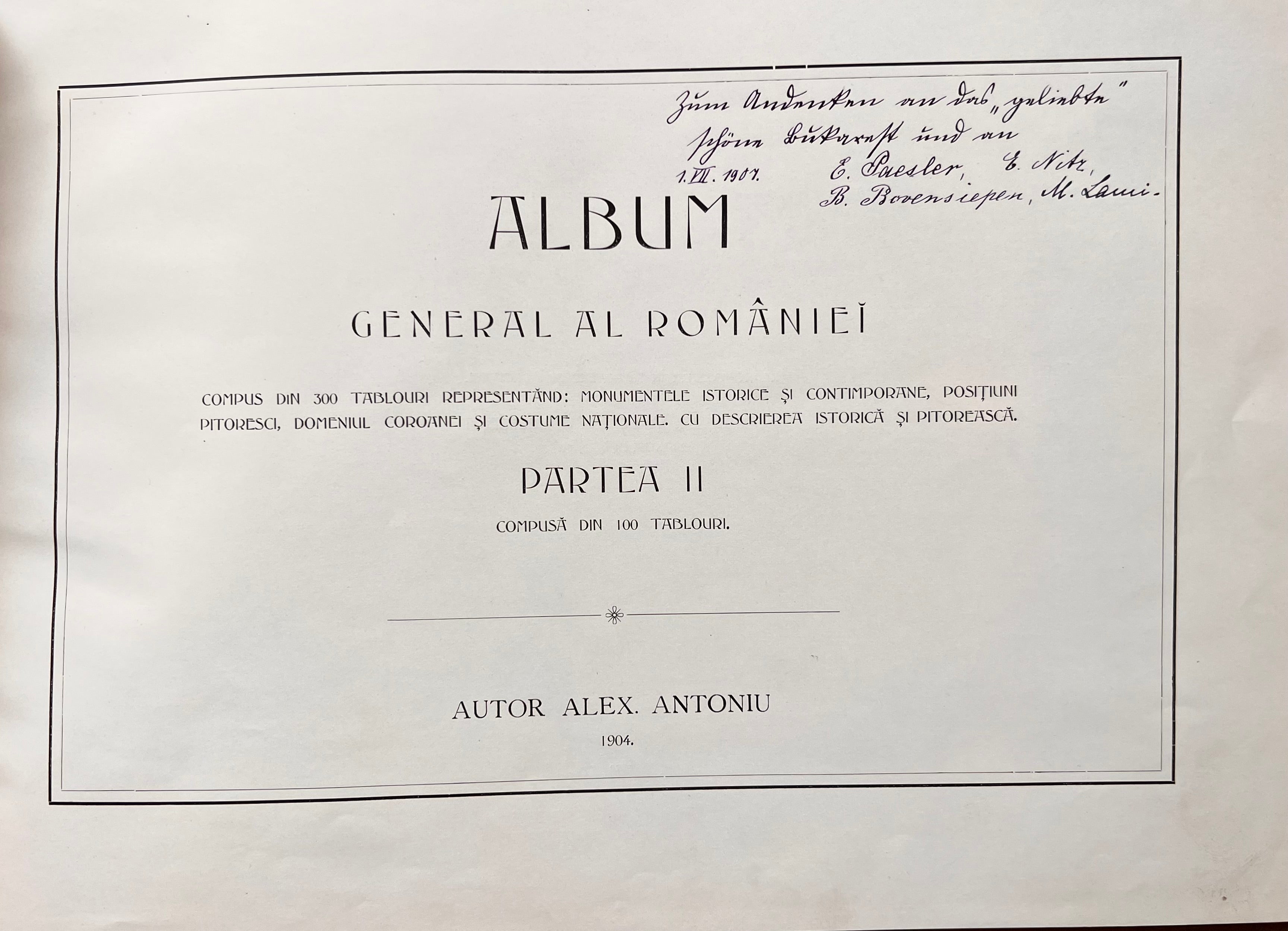 Alexandru Antoniu - Album General al Romaniei. Partea II - Artiss