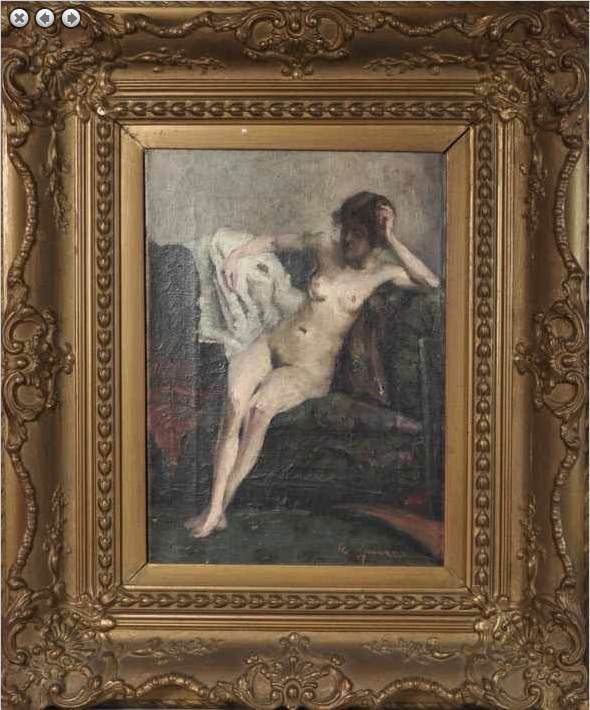 Grigore Manea - Nud pe sofa