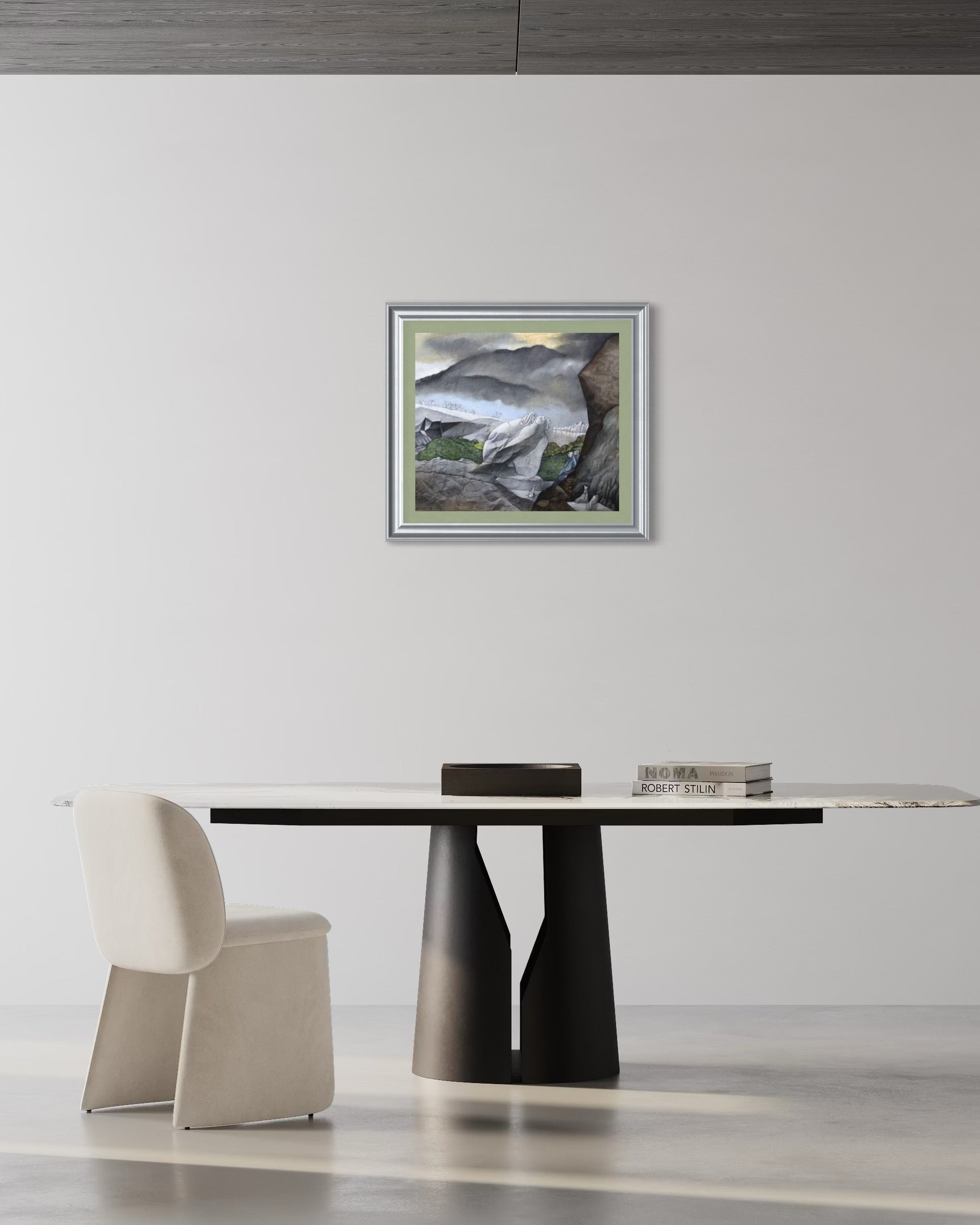 Paul Ackerman - Paysage aux figures fantastiques