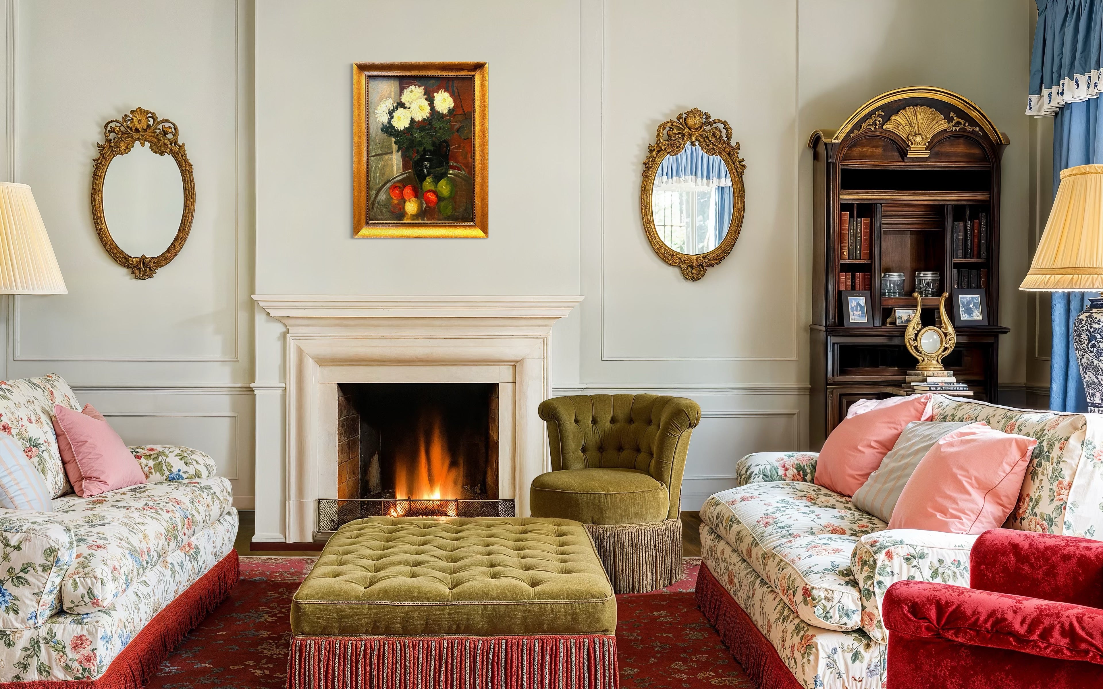 Ion Theodorescu-Sion - Natură statică cu crizanteme și fructe