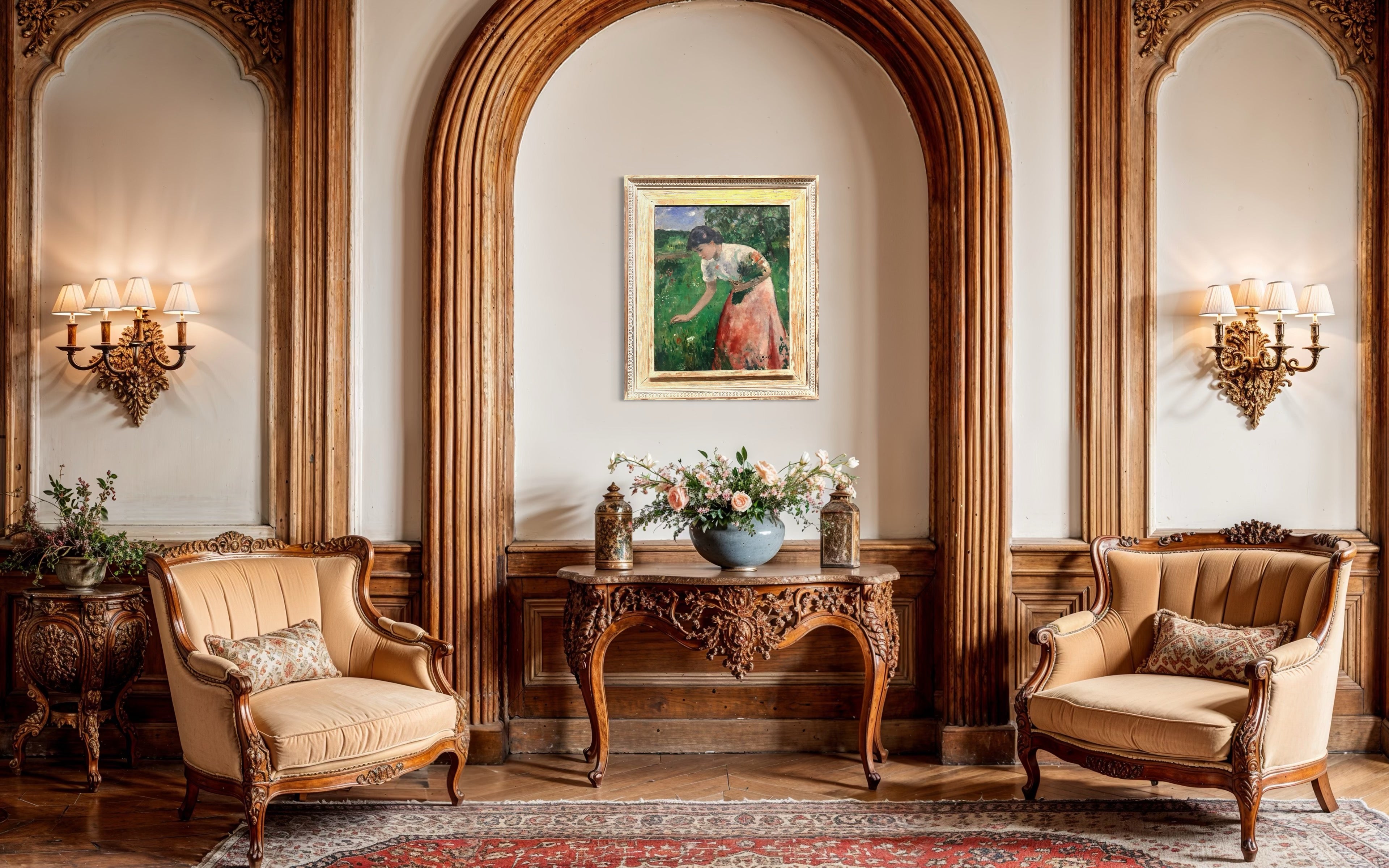 François Gall - Cueillette de fleurs