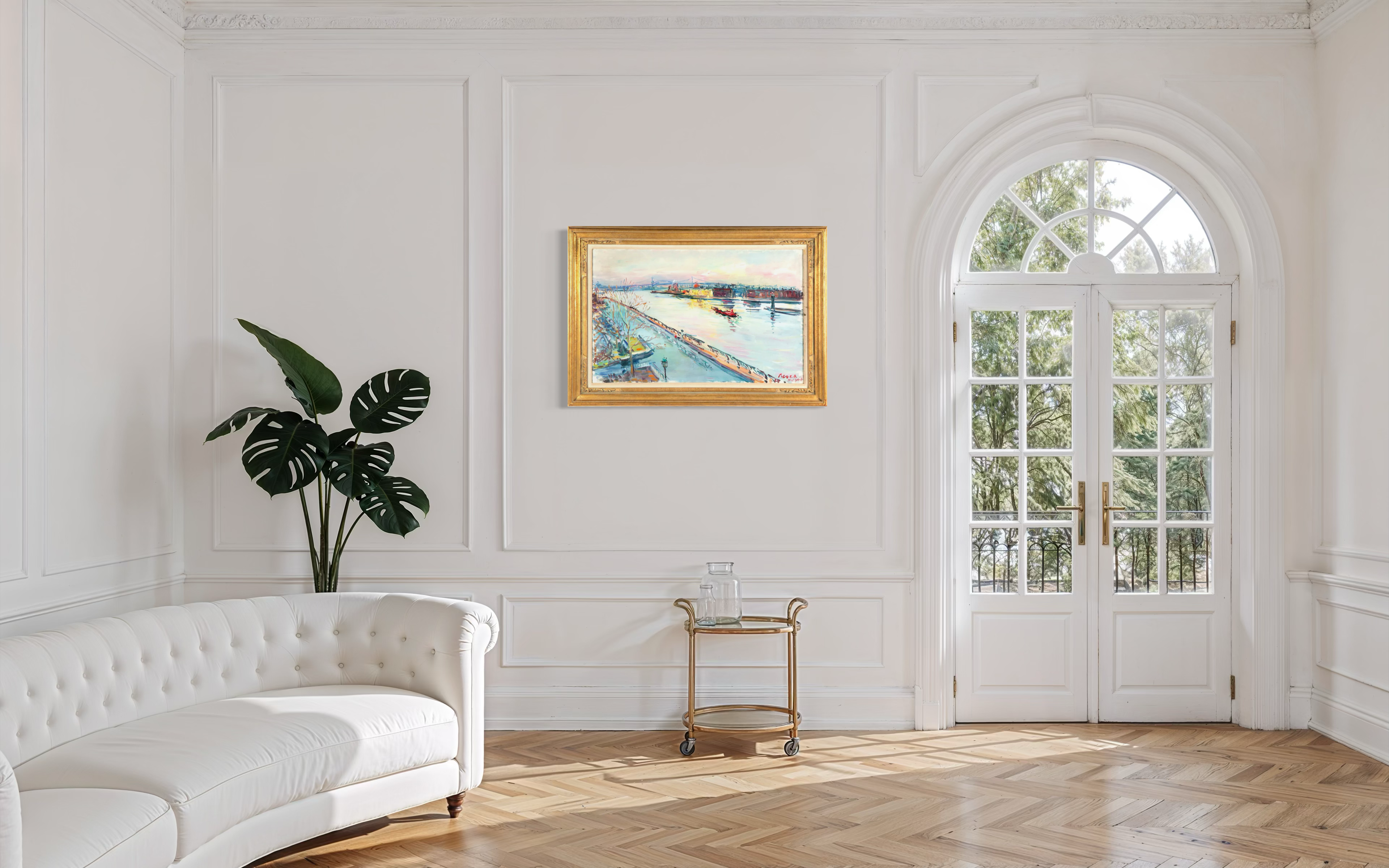 Dimitrie Berea - A Morning on the East River, New York