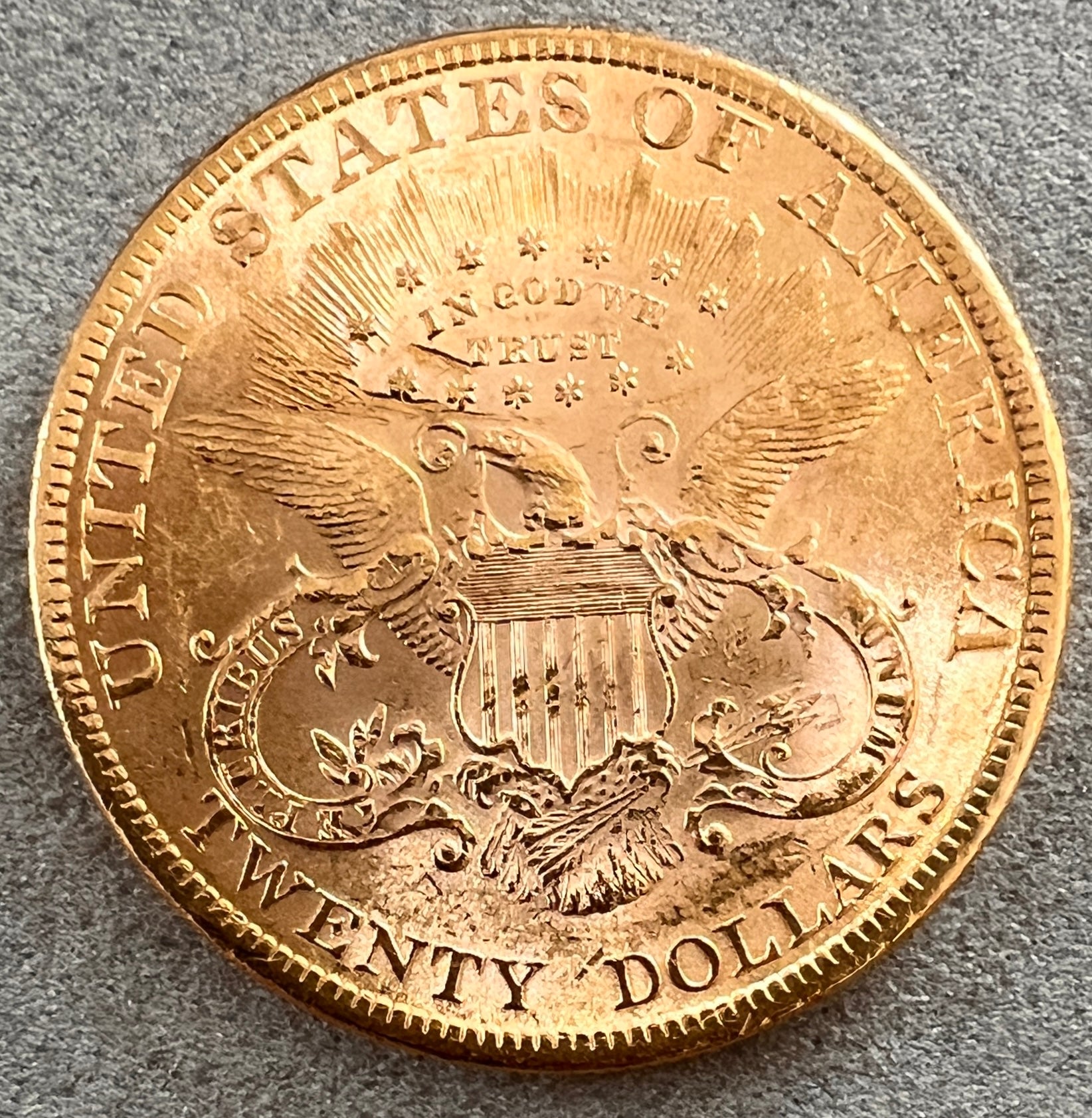 MONEDĂ 20 DOLARI 1899, STATELE UNITE, AUR