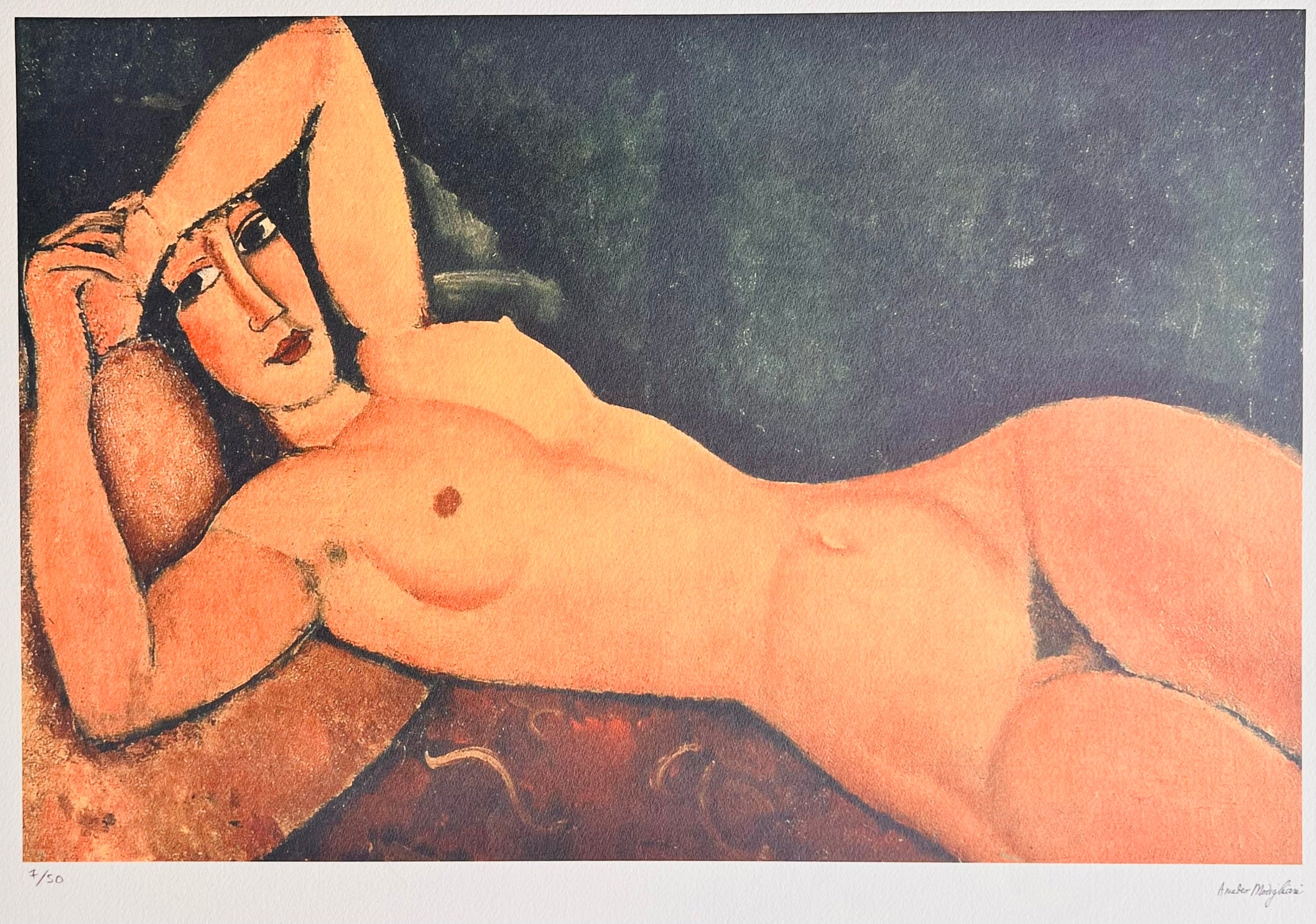 Amedeo Modigliani - Reclining Nude - Artiss