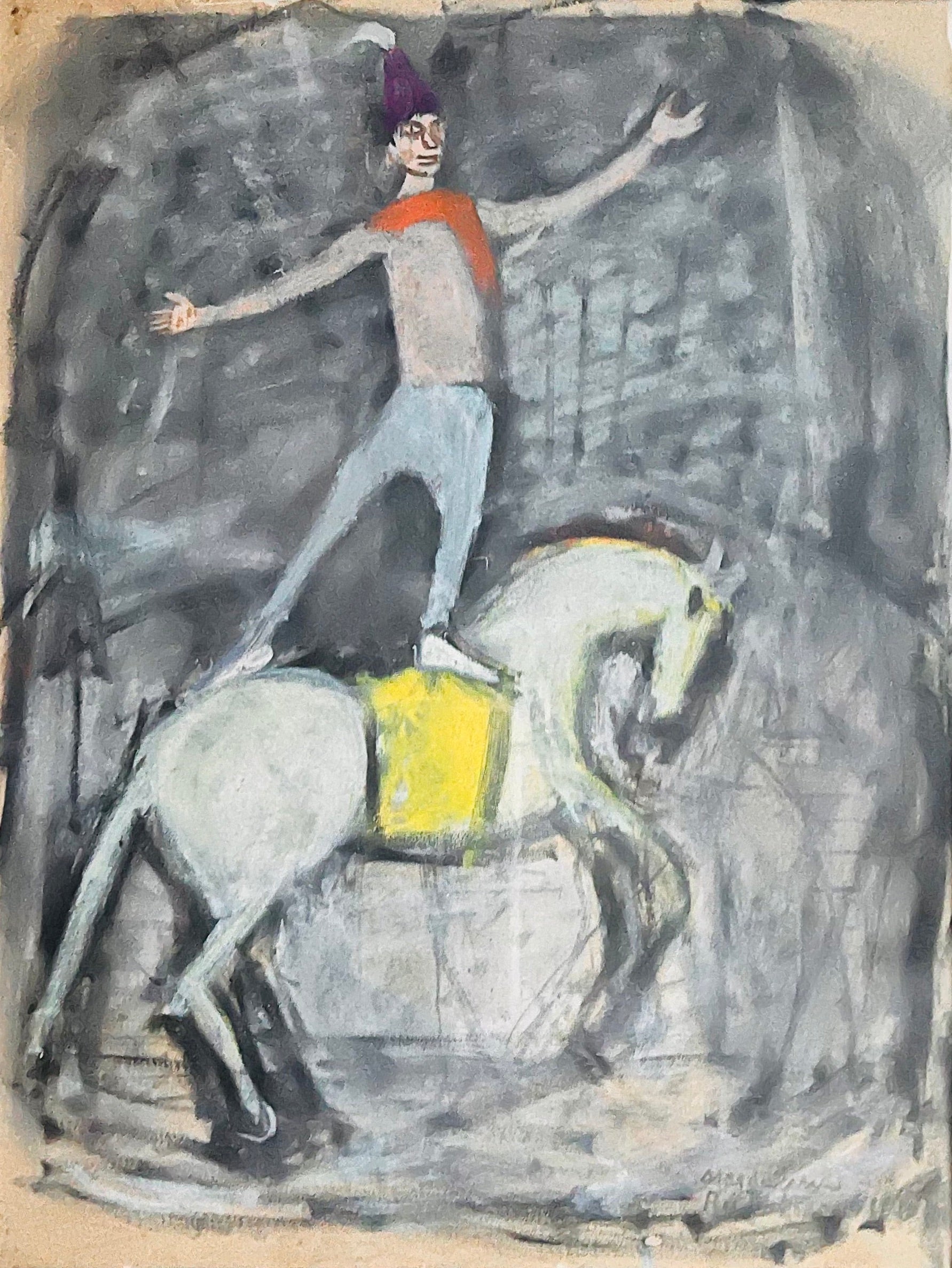 Magdalena Rădulescu - Clown debout sur un cheval