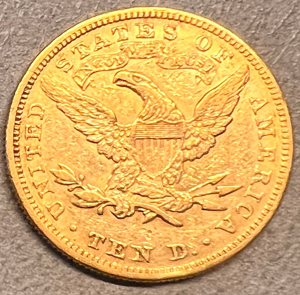 MONEDĂ 10 DOLARI 1880, STATELE UNITE, AUR