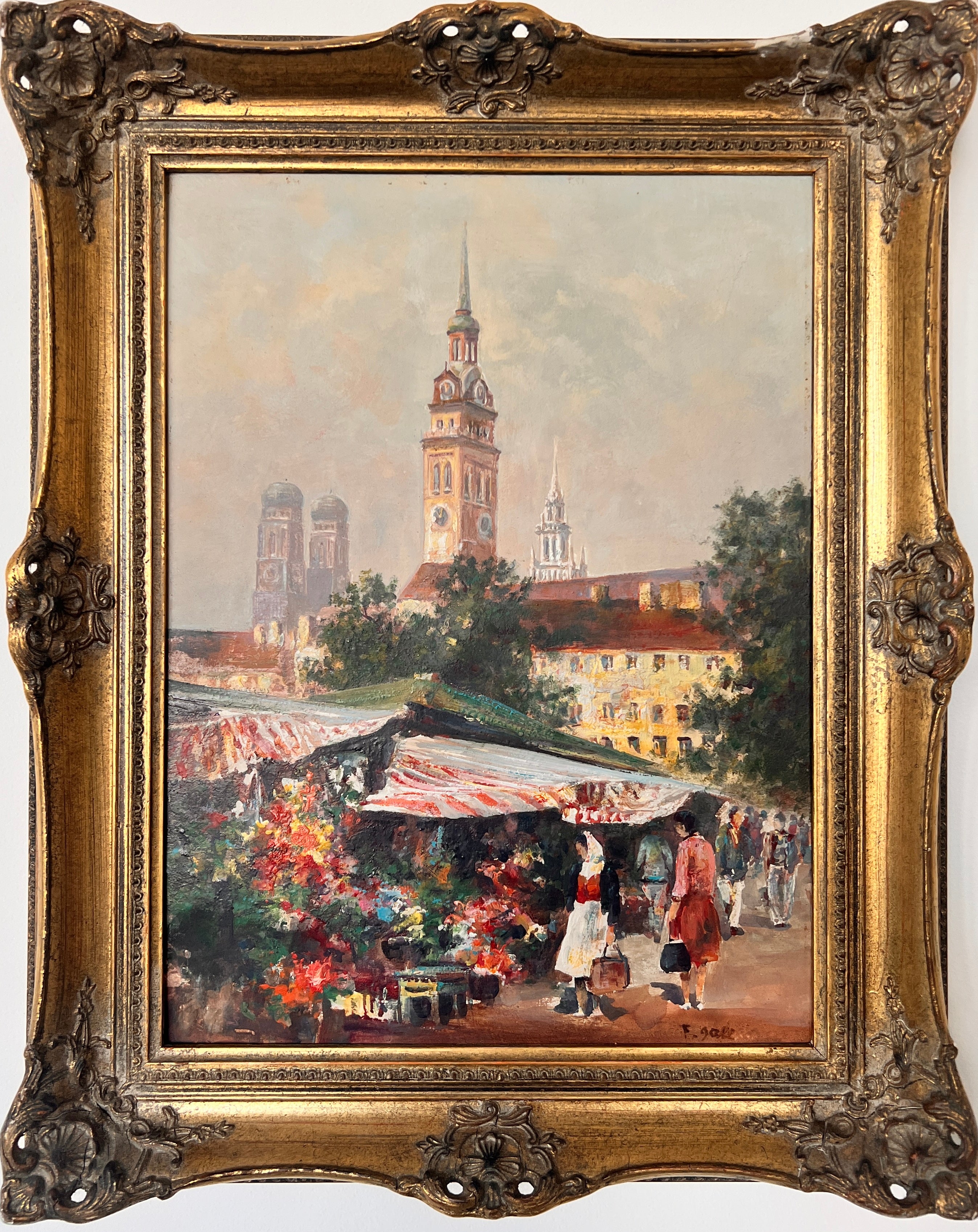 François Gall -  Piața de flori din Cluj