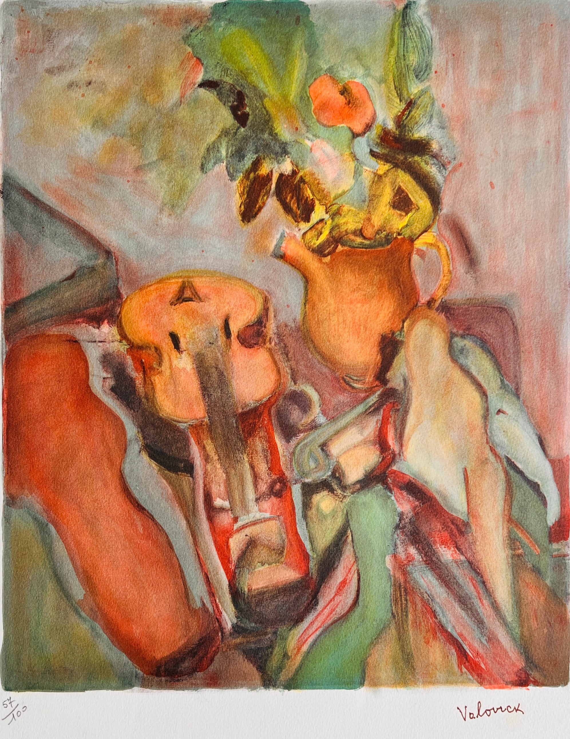 Lazare Volovick - Natura statica cu vioara