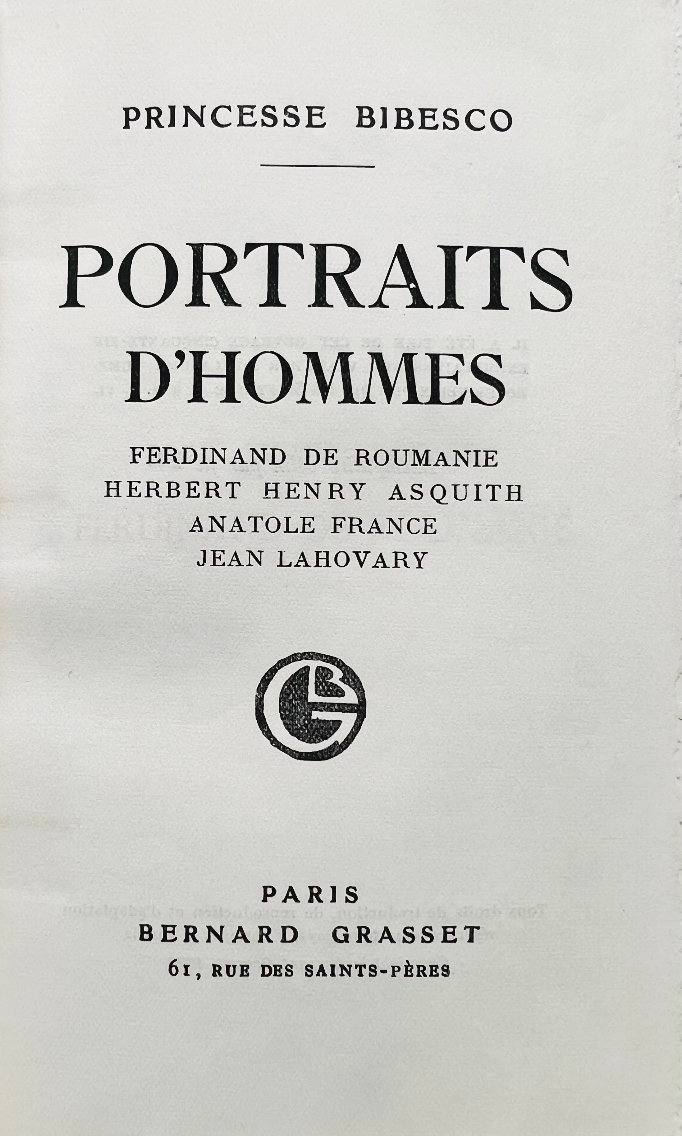 Martha Bibescu - Portraits d'hommes ex.16 - Artiss