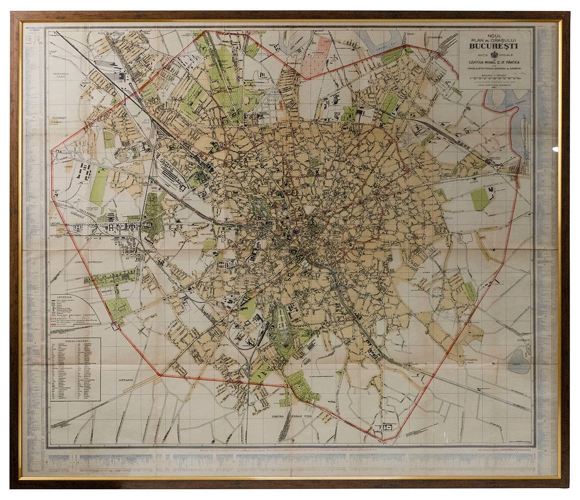 Noul plan al orașului București, de căpitan Mihail C. IF. Pântea, București, 1921 - Artiss