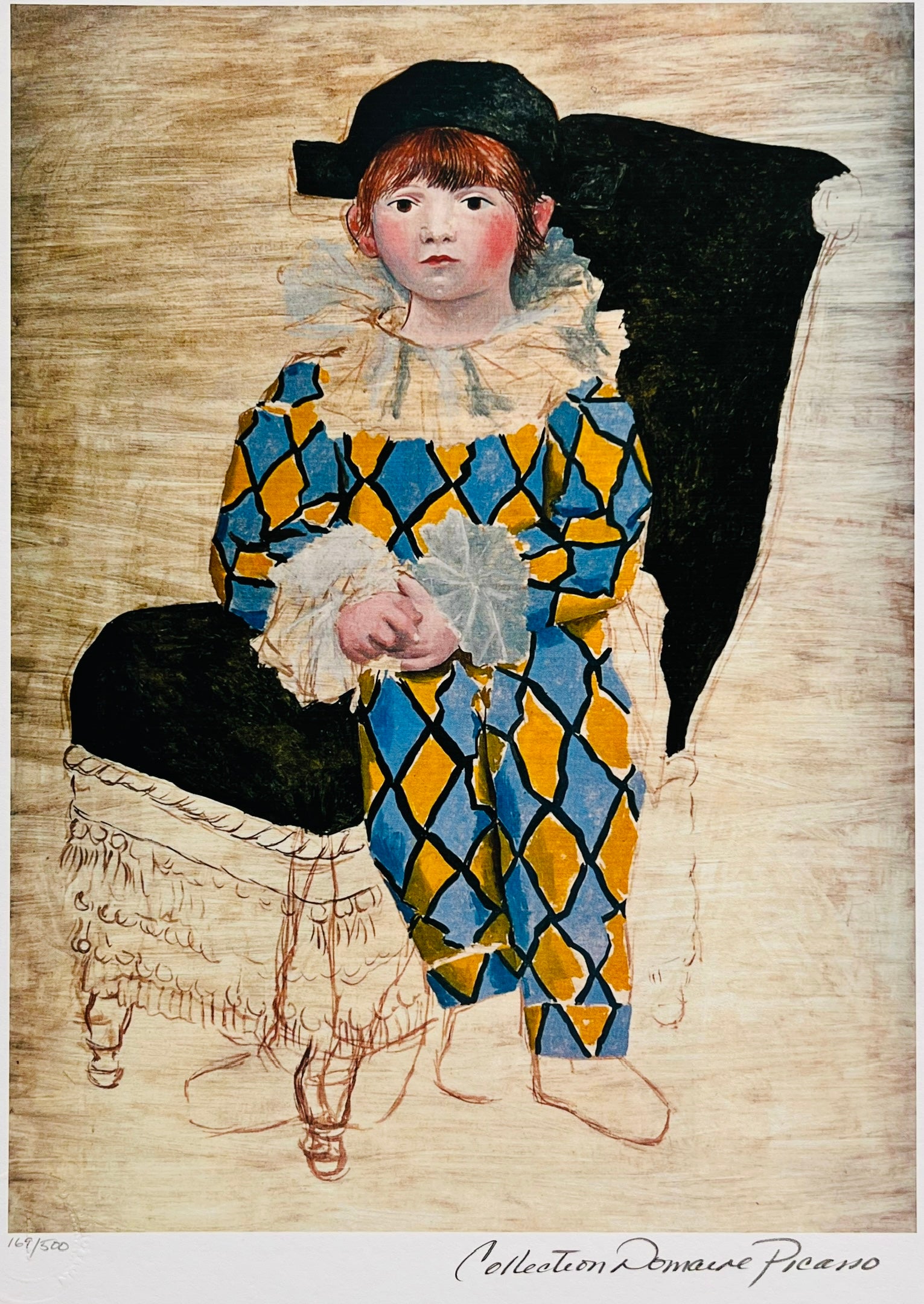 Pablo Picasso - Paul As Harlequin