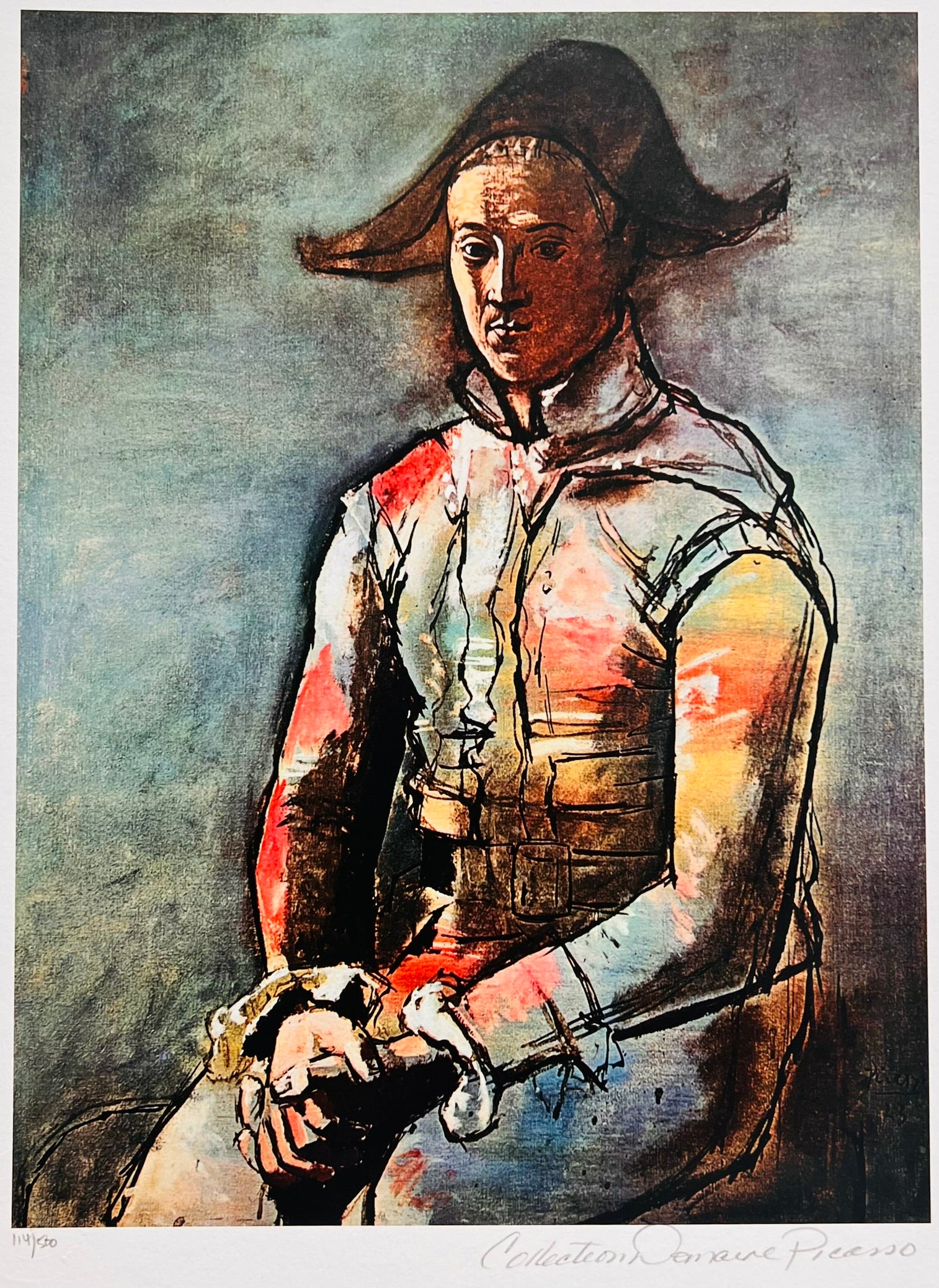 Pablo Picasso - Seated Harlequin