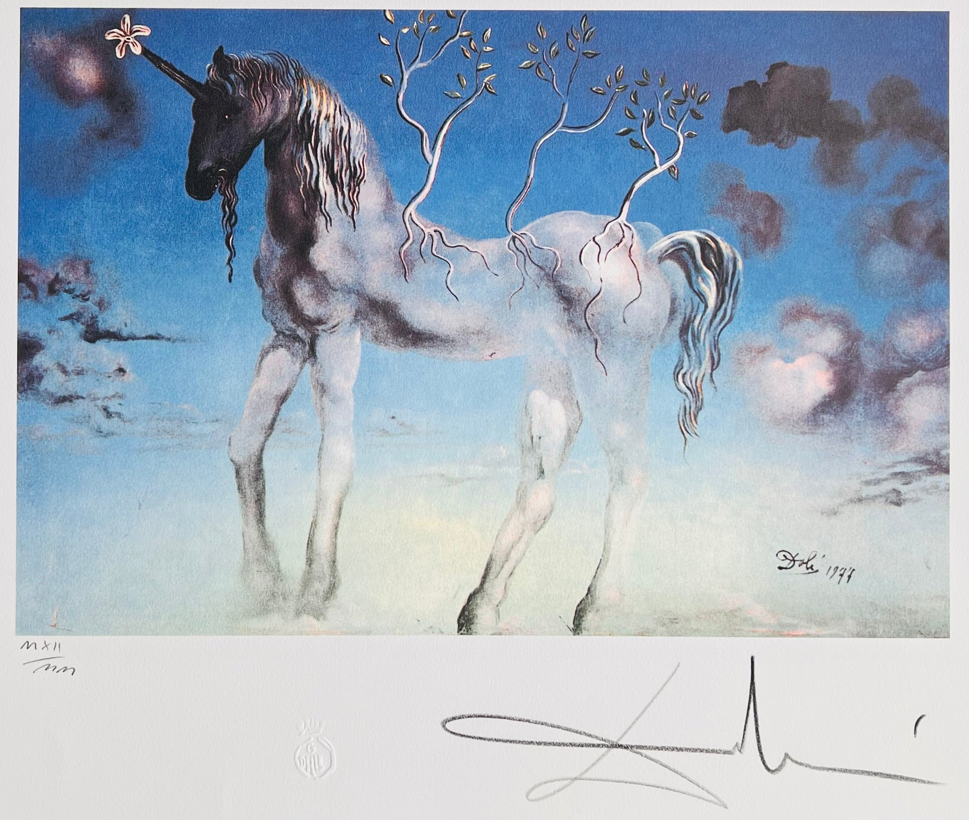 Salvador Dali - Blue Unicorn