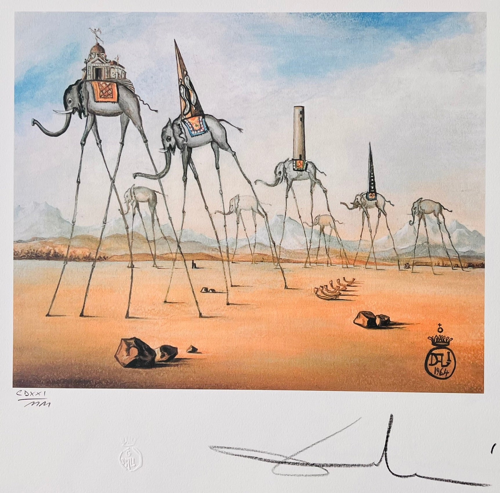 Salvador Dali - Les elephants spaciaux