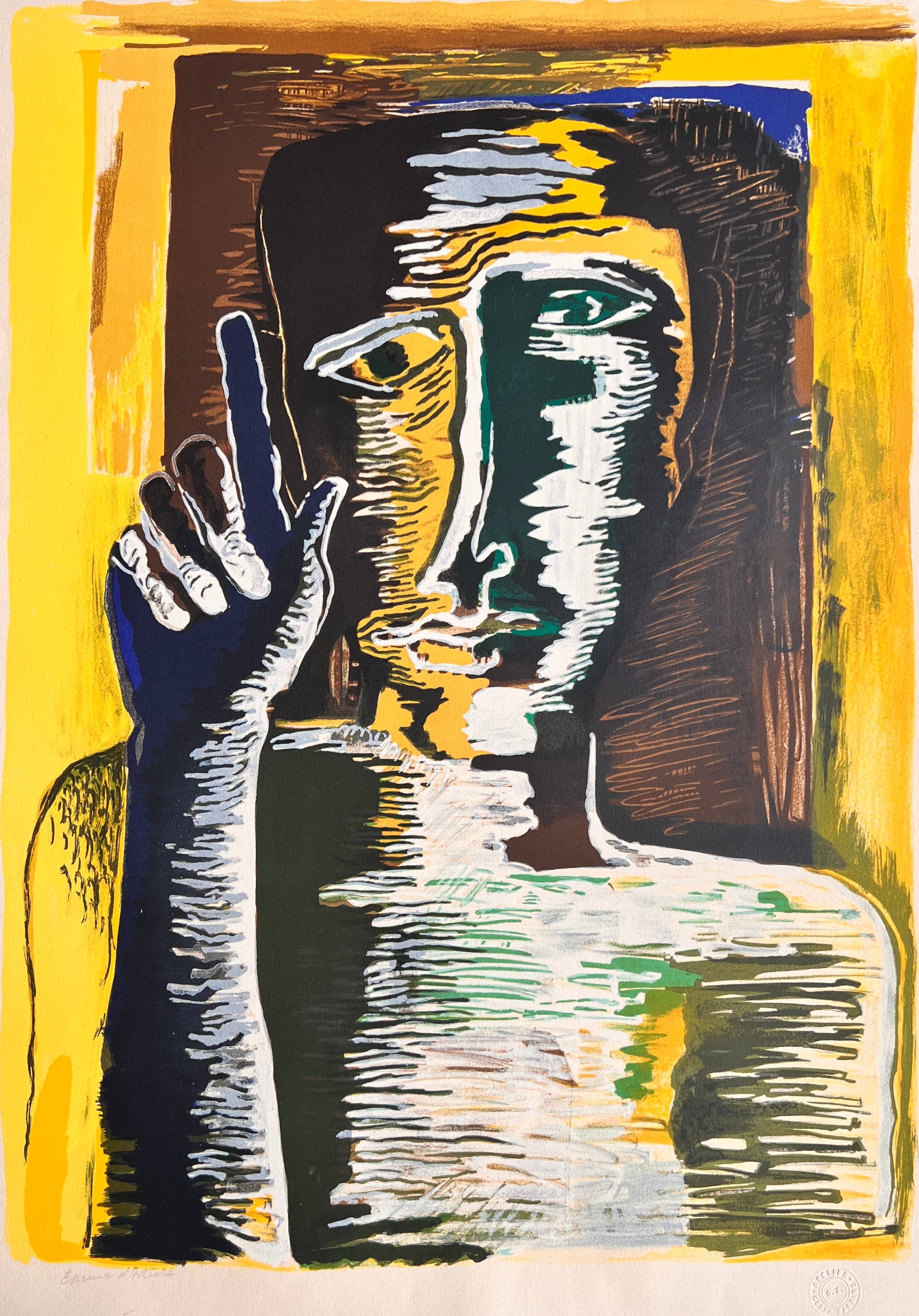 Ossip Zadkine - Portret de bărbat