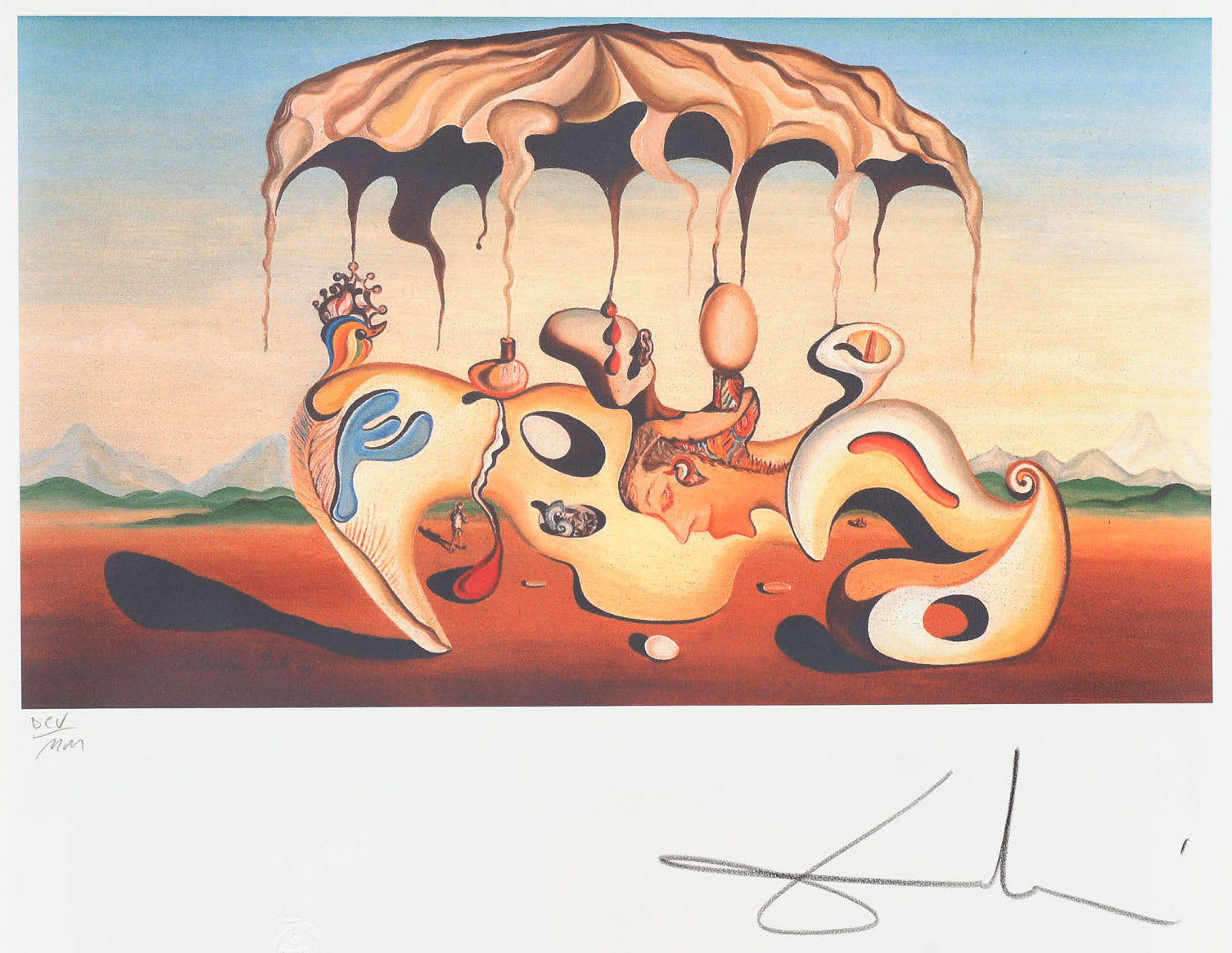 Salvador Dali - Surreal Landscape with Jellyfish - Artiss