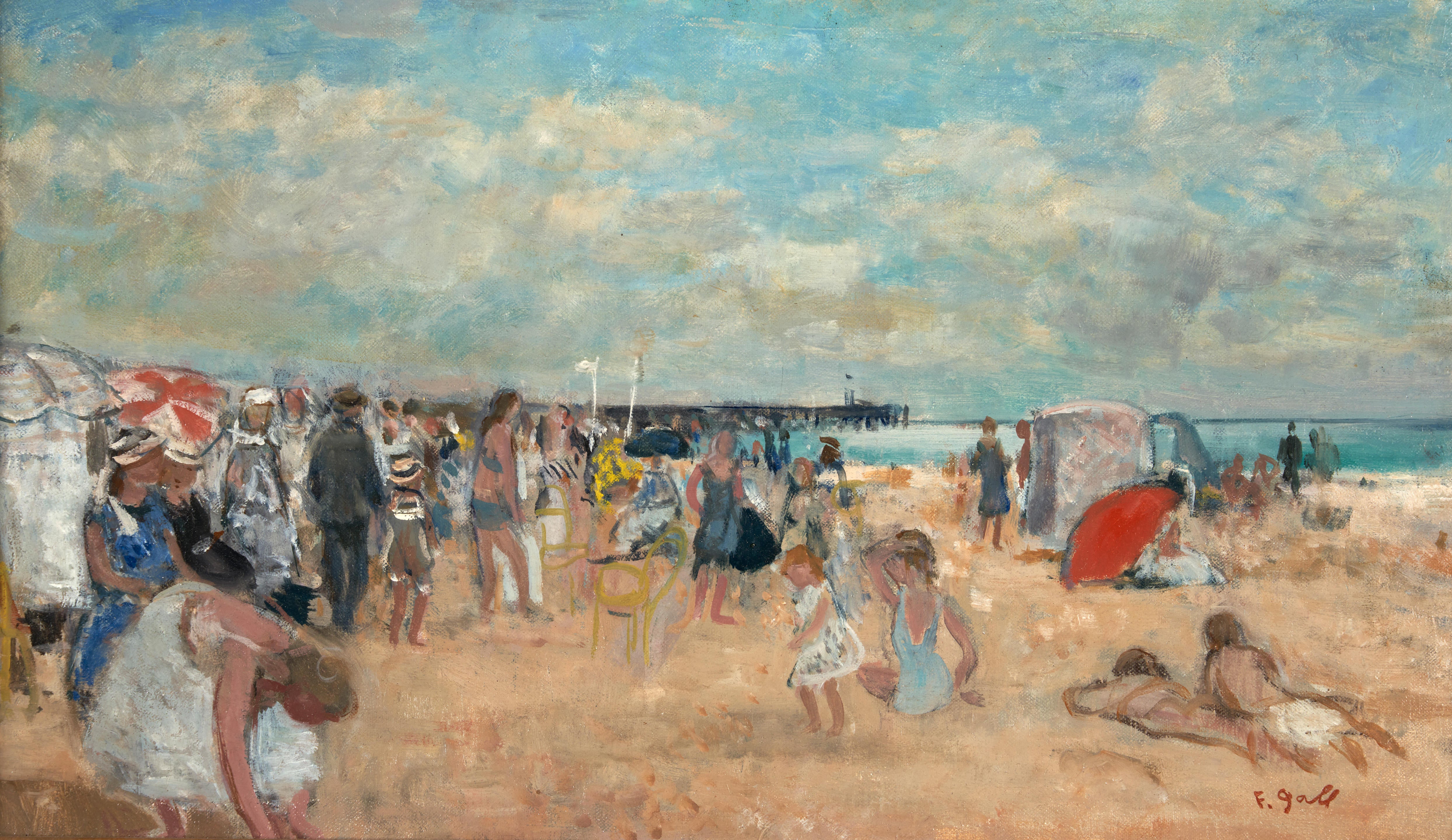 François Gall -  La Plage à Trouville