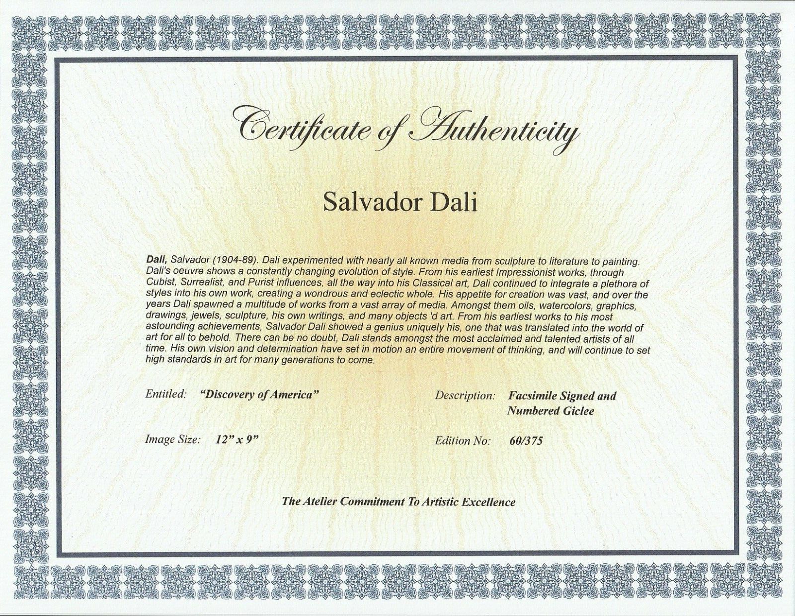 Salvador Dali - Discovery of America