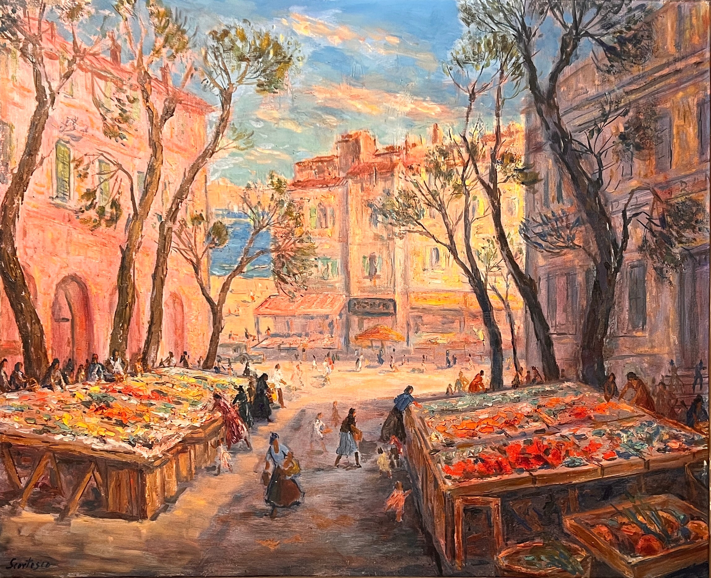 Paul Scorţescu - Marché sur la Côte d'Azur